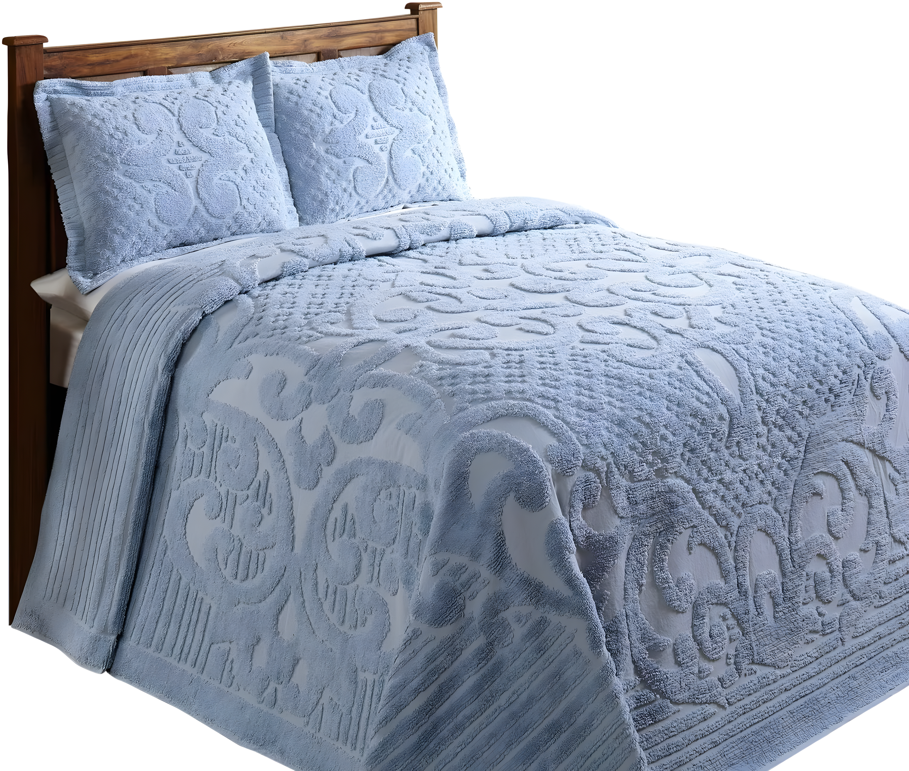 Better Trends Ashton 100% Cotton Chenille Bedspread with Medallion Pattern,  Soft & Breathable Coverlet, Luxurious Bedding for All Seasons, Machine Washable