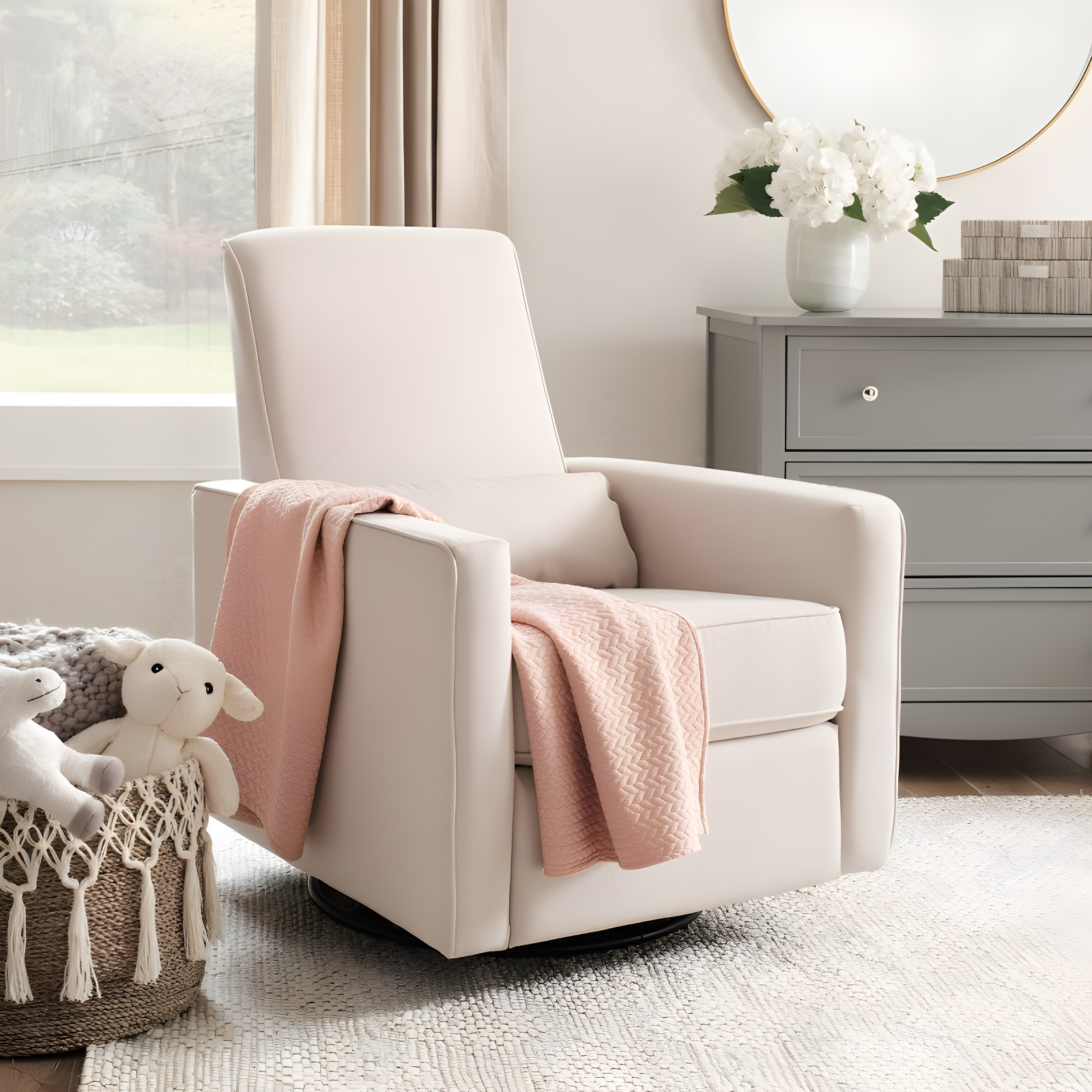 Piper Swivel Reclining Glider