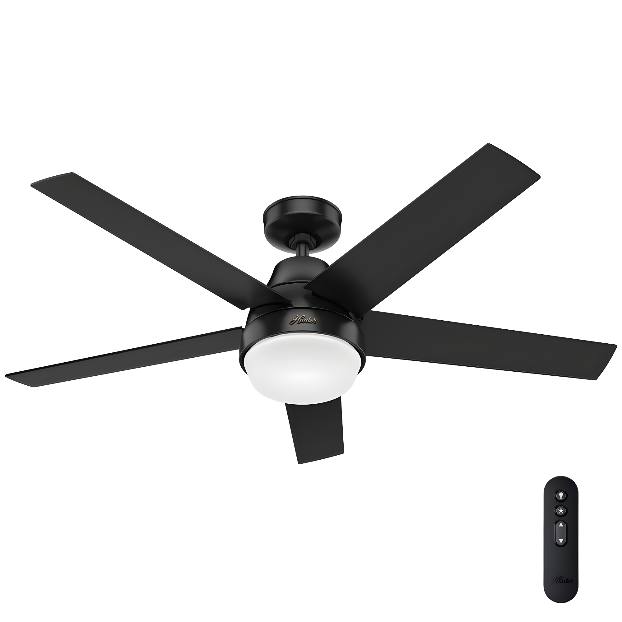 52" Aerodyne 5 - Blade Smart Standard Ceiling Fan with Lights and Remote