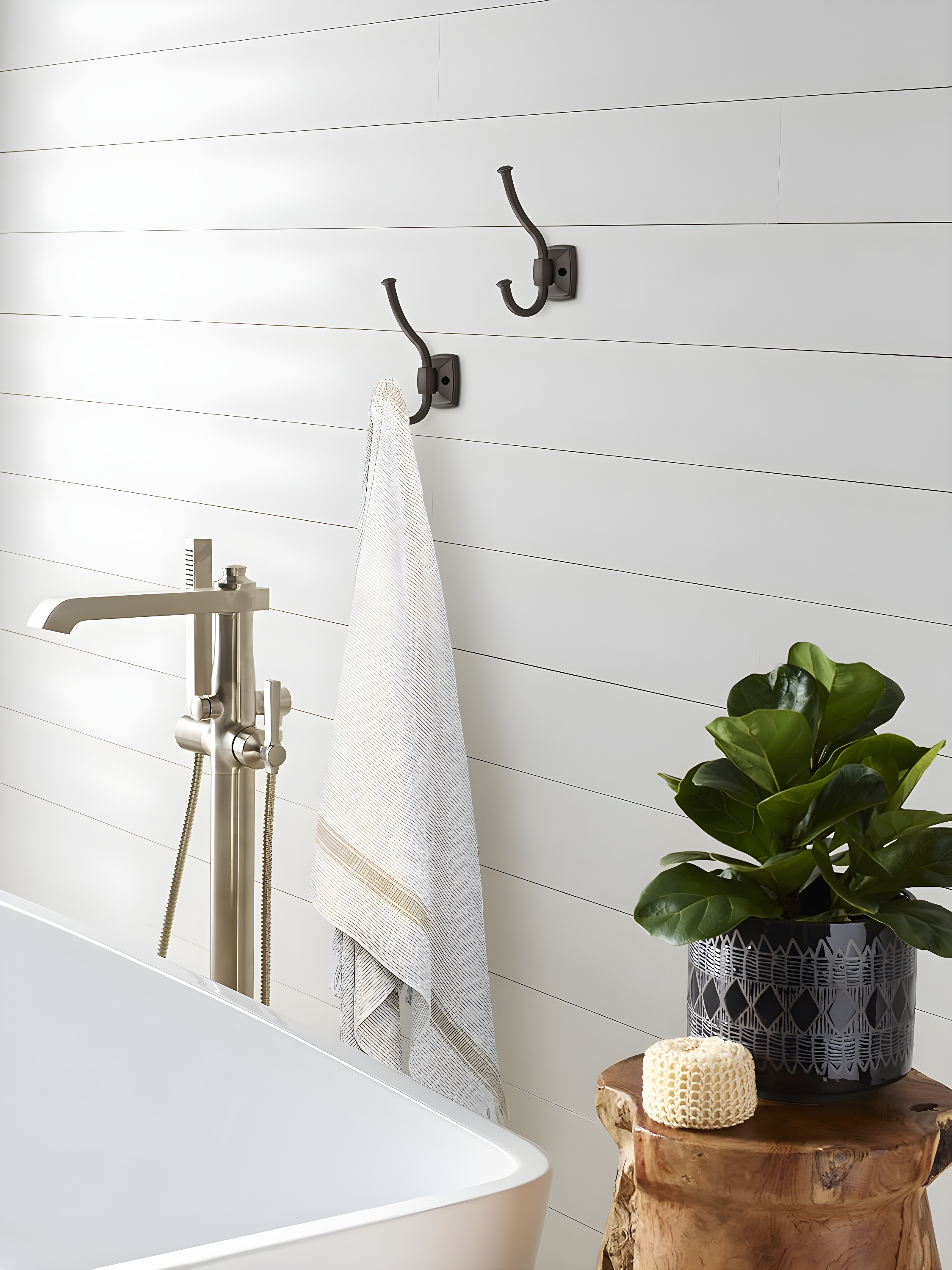 Kinsale Transitional Double Prong Decorative Wall Hook