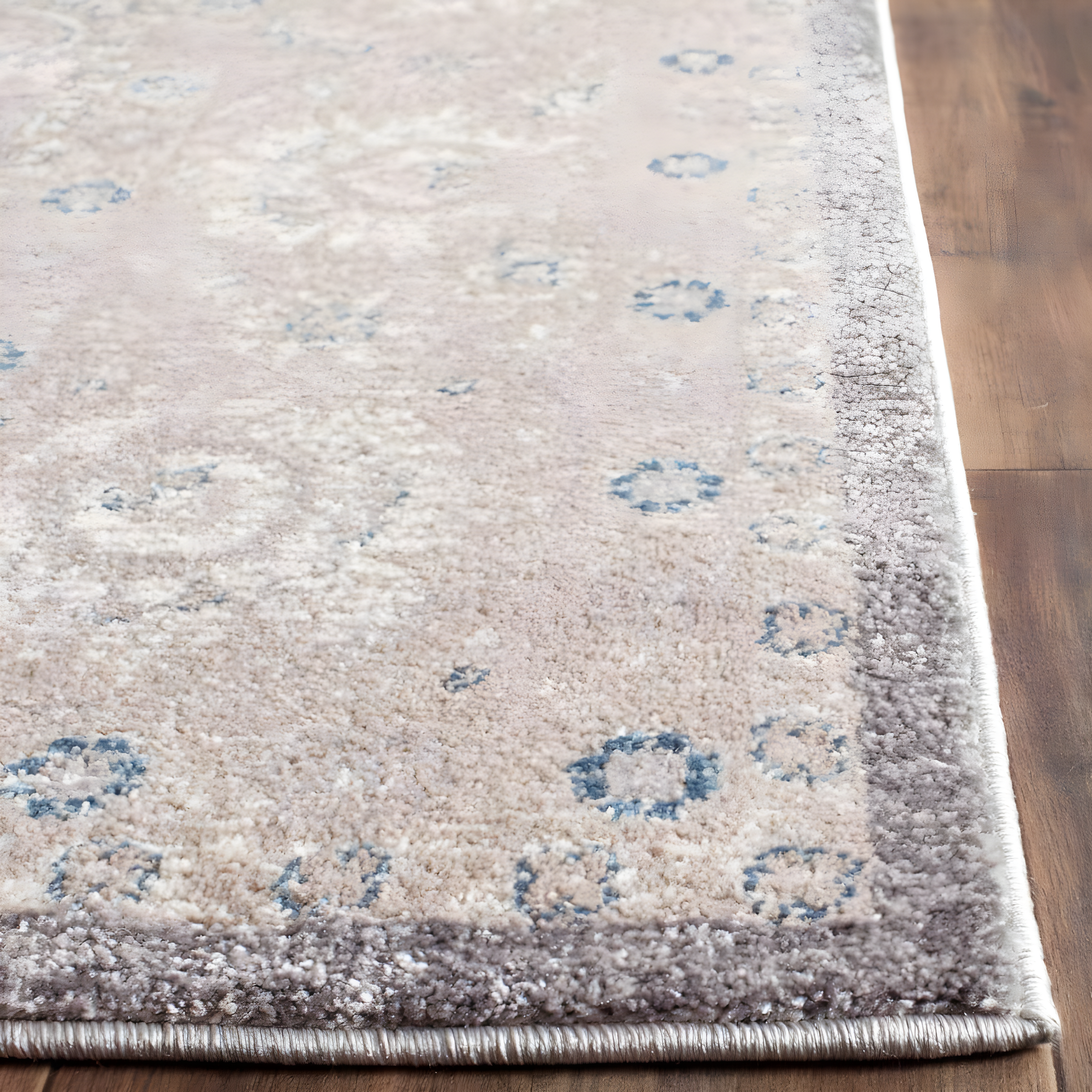 Sofia SOF330 Power Loomed Indoor Area Rug - Light Grey/Beige - 4'x5'7" - Safavieh.