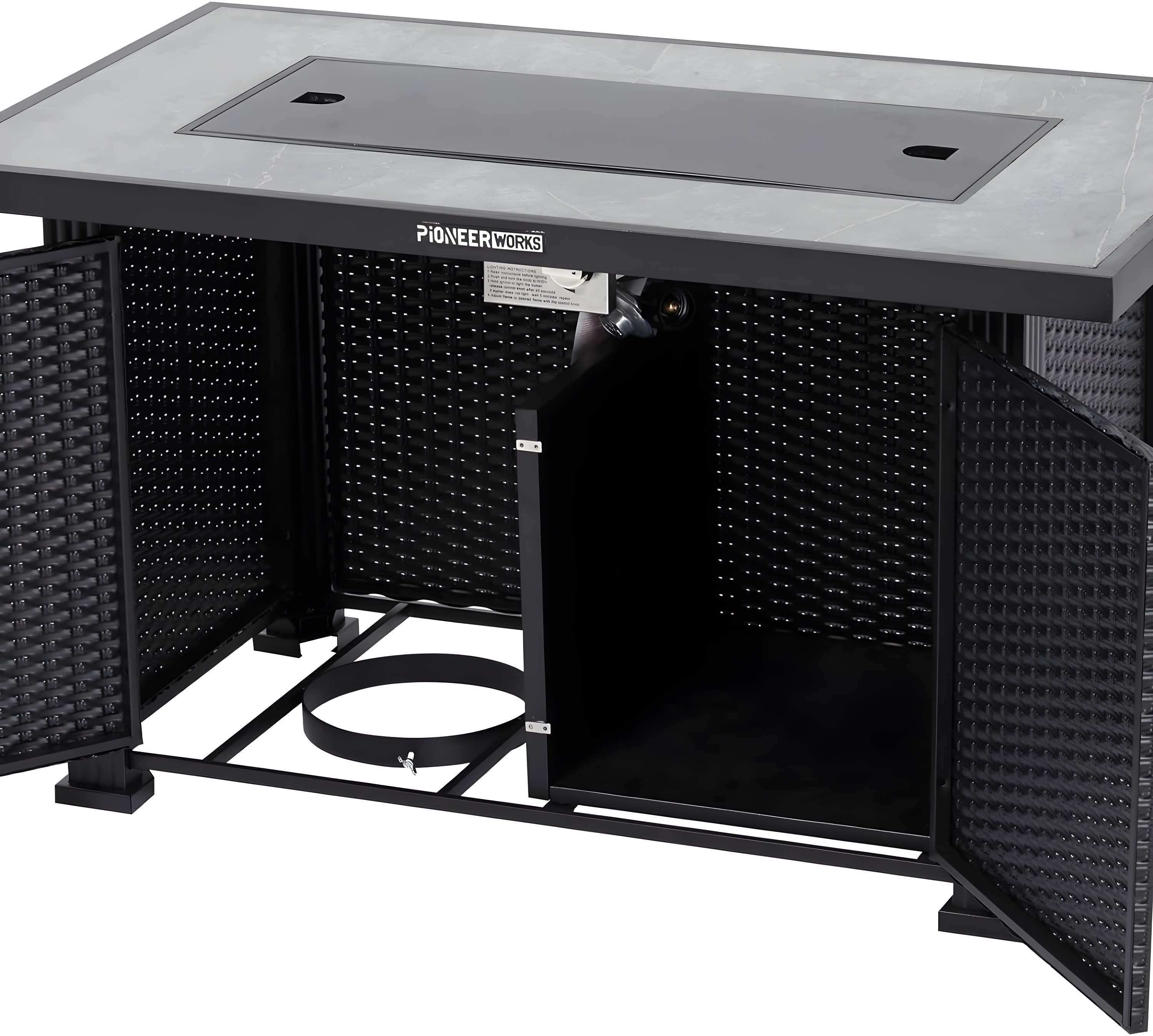 Yesurprise 25'' x 44'' Stainless Steel Fire Pit Accessory