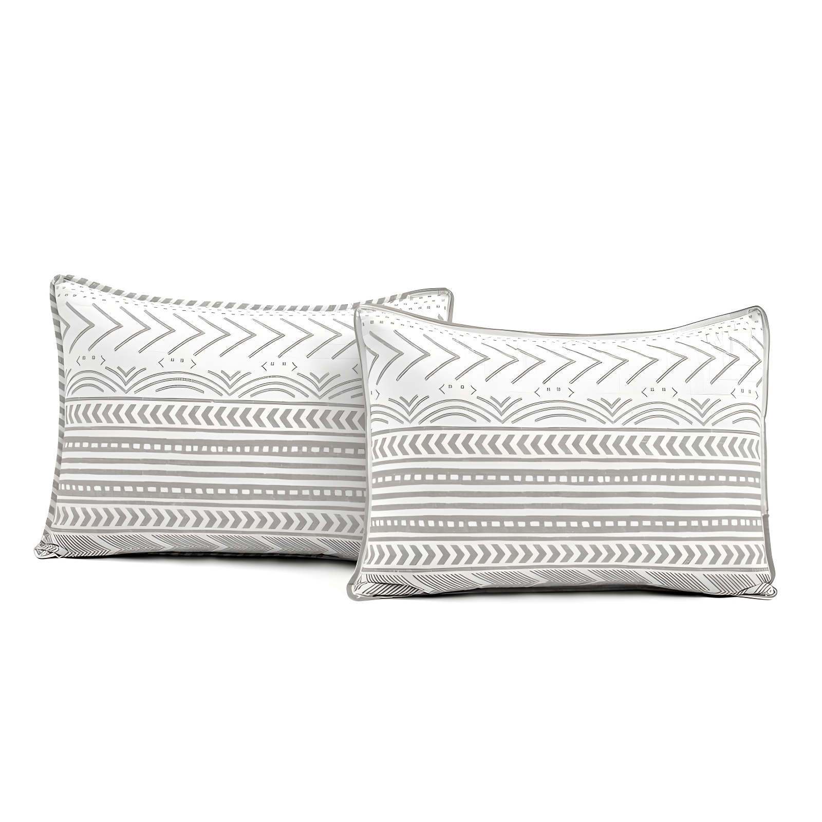 Lush Decor Hygge Geo Reversible Contemporary 3-Piece Quilt Set