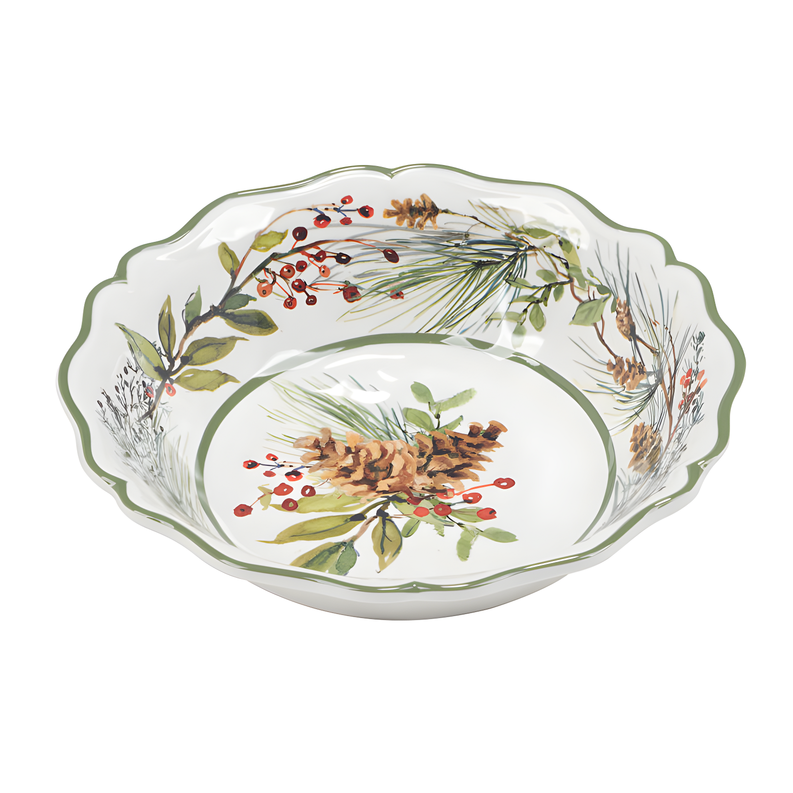 Winters Forest Set of 4 All Purpose Bowl 8.5" x 2" (Set of 4)