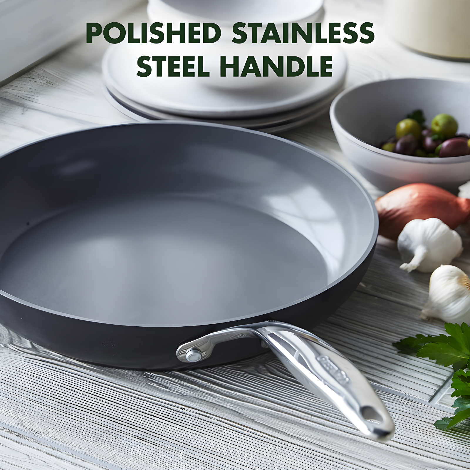 GreenPan GreenPan Valencia Pro Healthy Ceramic Nonstick Hard-Anodized Aluminum Frying Pan
