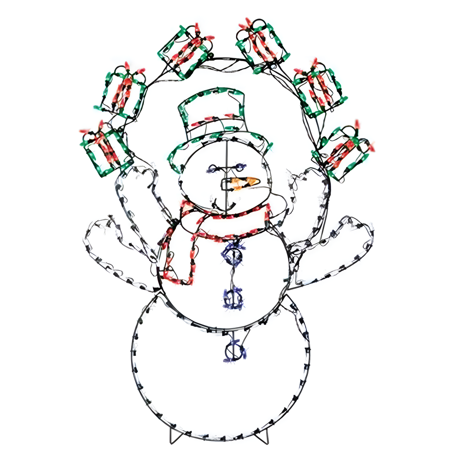 ProductWorks 60 In Pro-Line LED Animation Juggling Snowman Christmas Decoration
