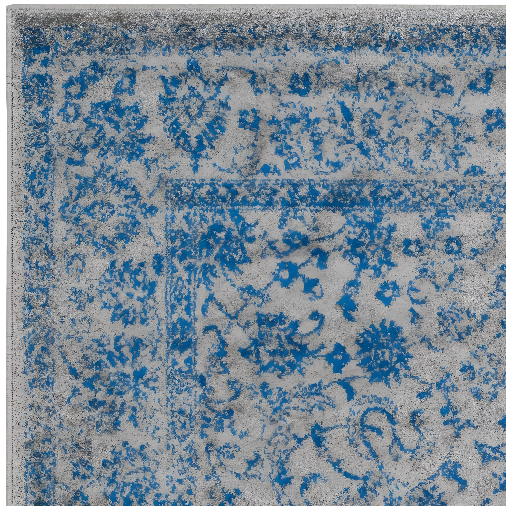 Adirondack ADR109 Machine Made Indoor Area Rug - Grey/Blue - 6'x6' - Safavieh