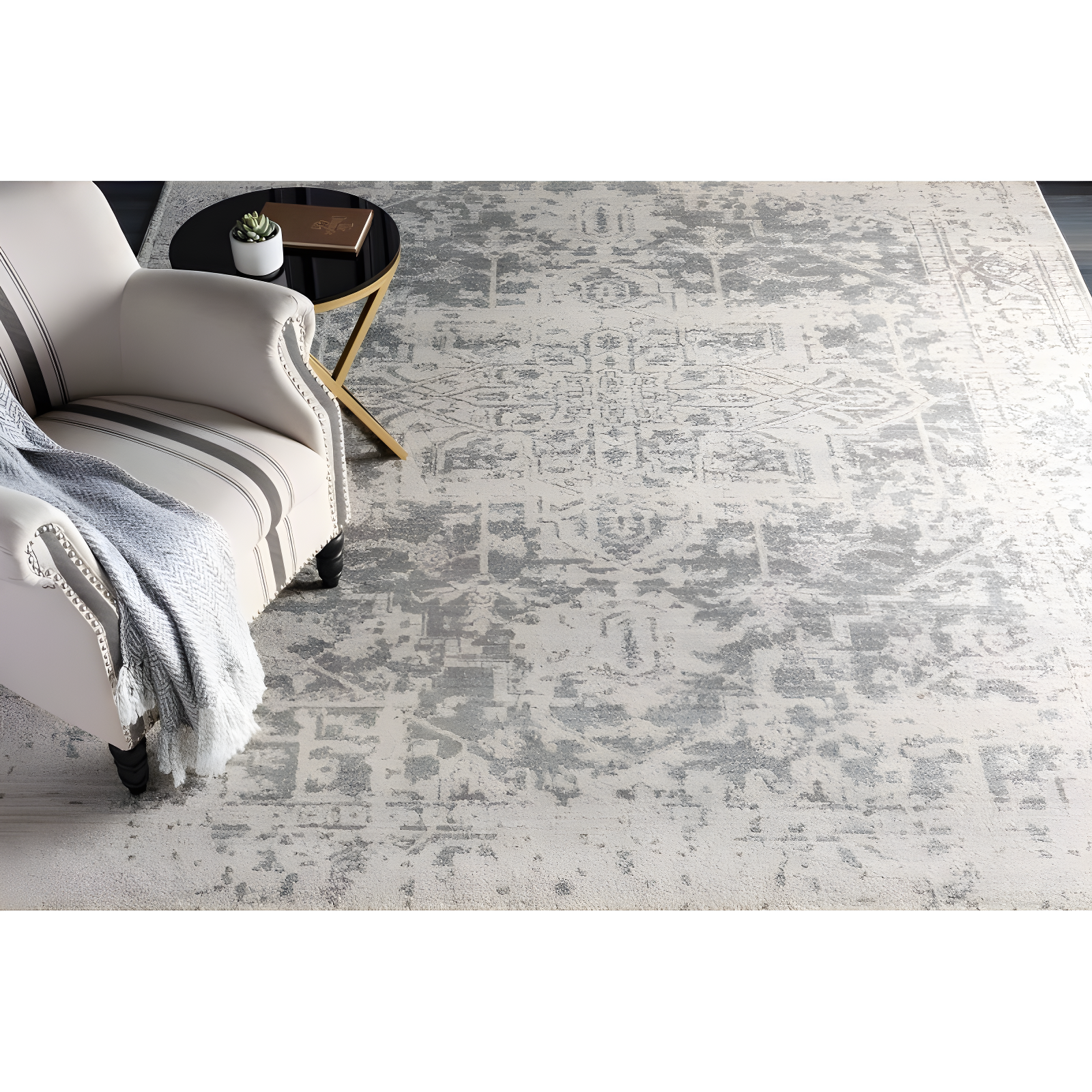 Prisha Rug - Stone / 2'7" x 10'3"