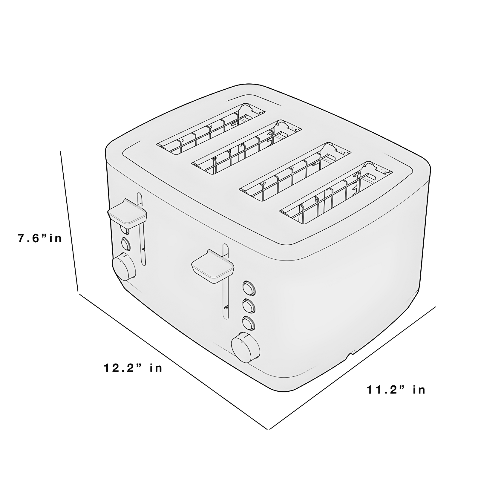 GE 4-Slice Toaster