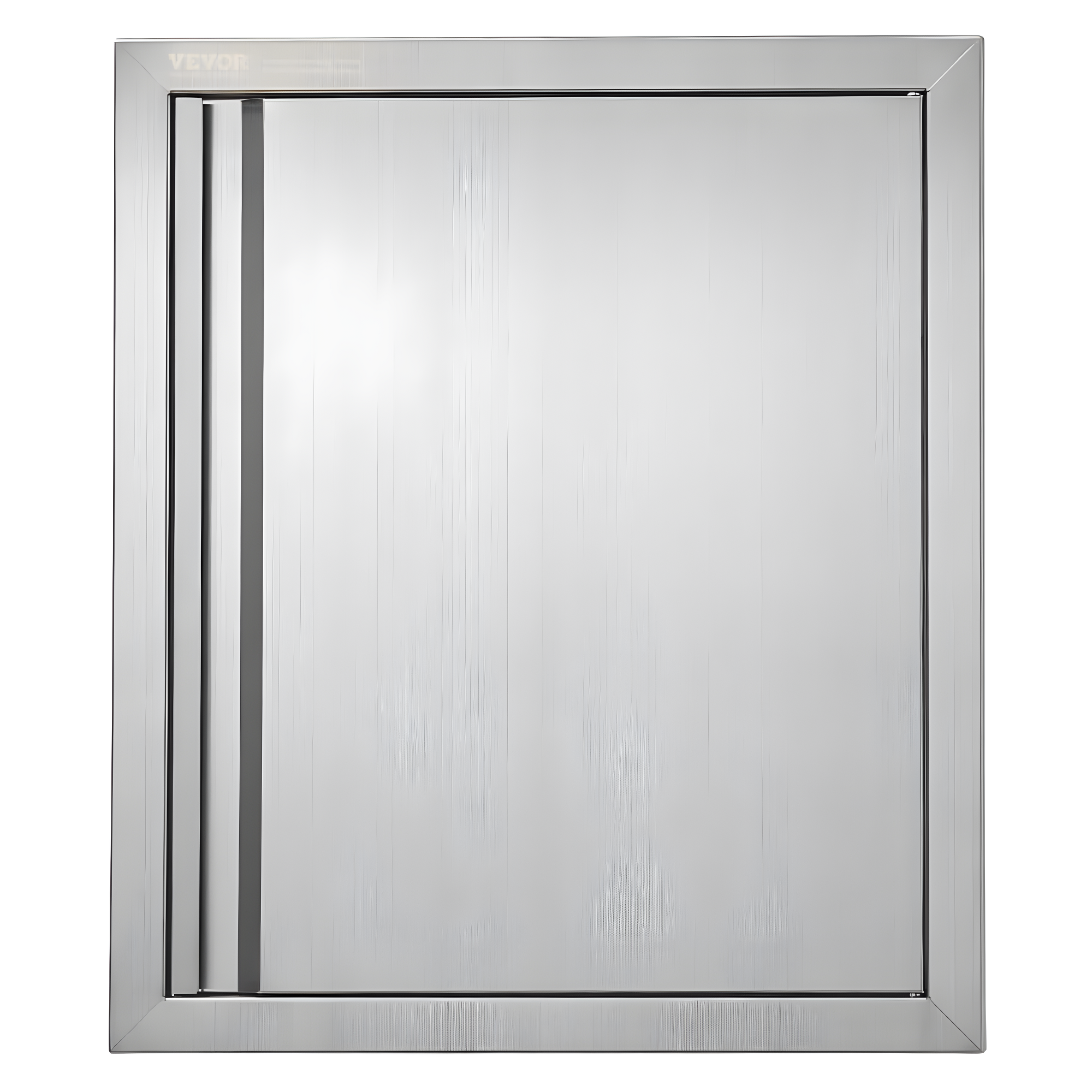 Single Outdoor Kitchen Door 18 in. W x 21 in. H BBQ Access Door Stainless Steel Flush Mount Door Wall Vertical Door