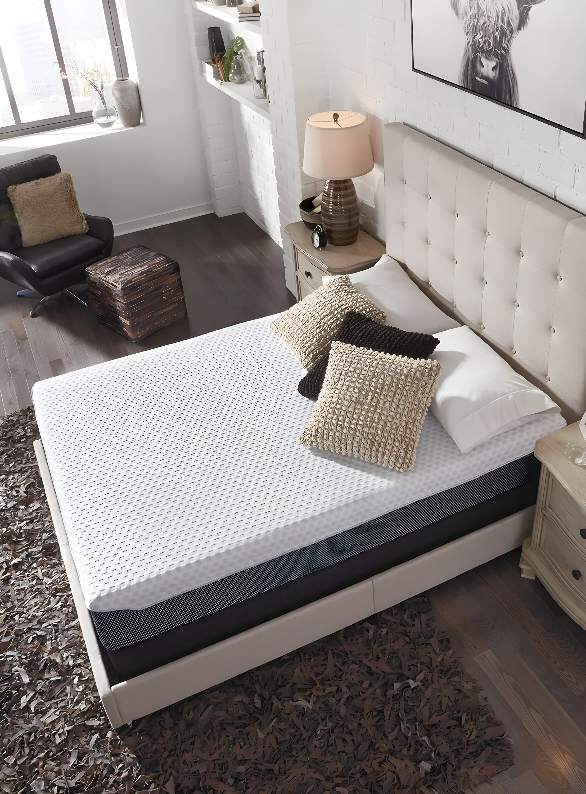 Signature Design by Ashley Chime Elite Charcoal Infused Memory Foam Mattress