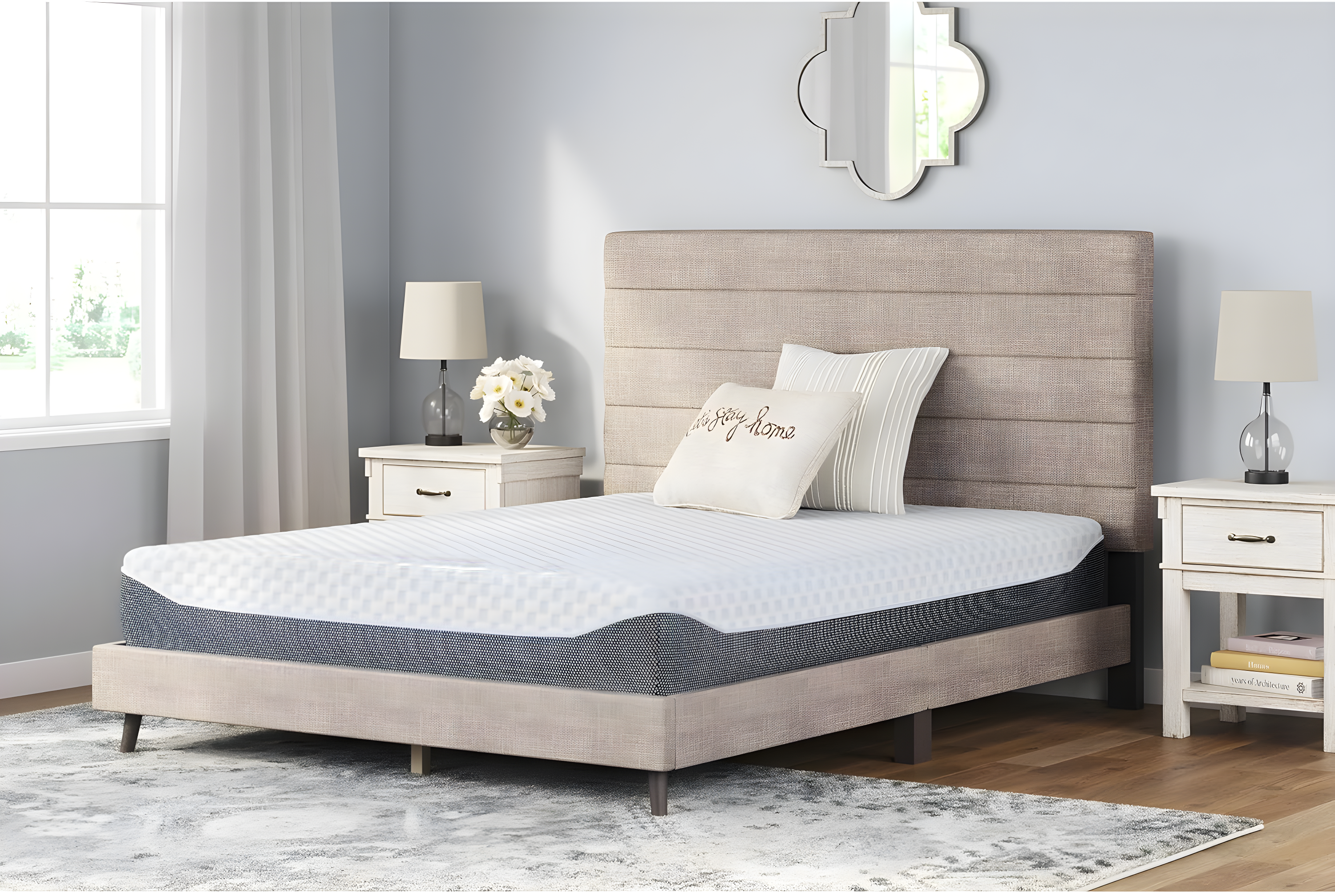 Signature Design by Ashley Chime Elite Charcoal Infused Memory Foam Mattress