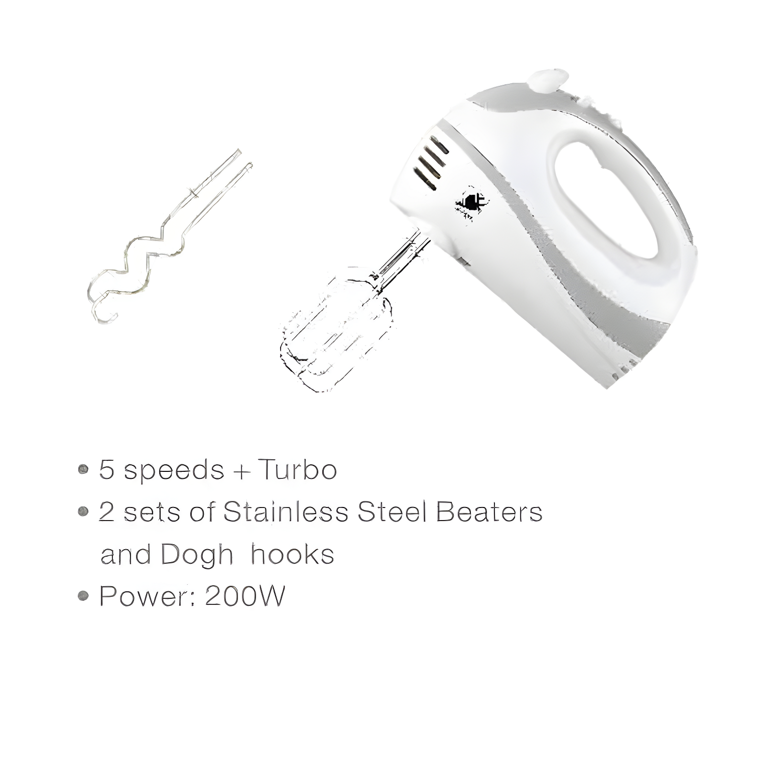 J-Jati 7 Speed Hand Mixer