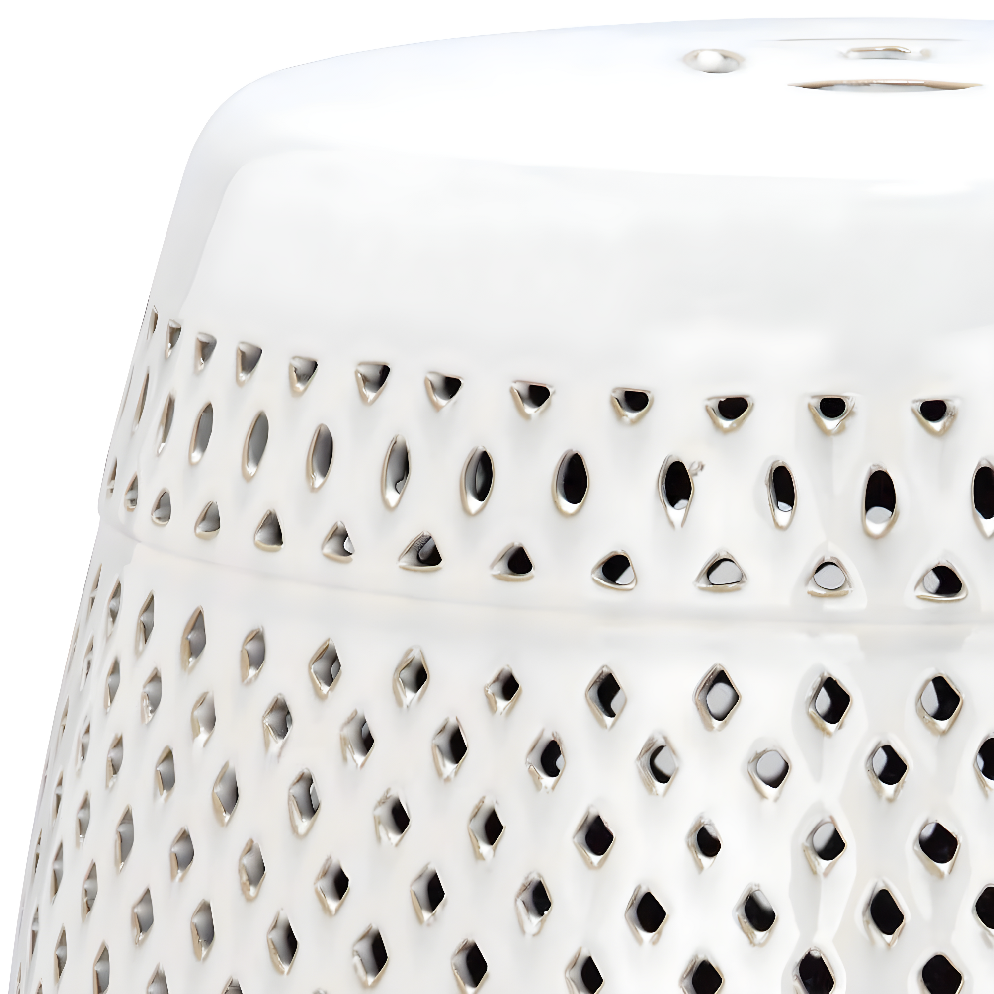 Safavieh Diamond Ceramic Garden Stool in Cream