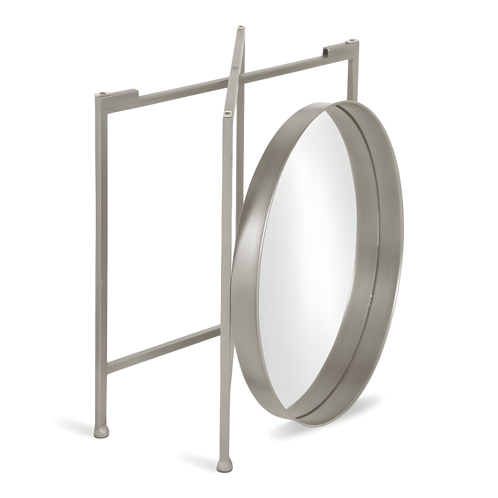 Kate and Laurel Celia Round Metal Side Table, 18.25x18.25x22, Silver