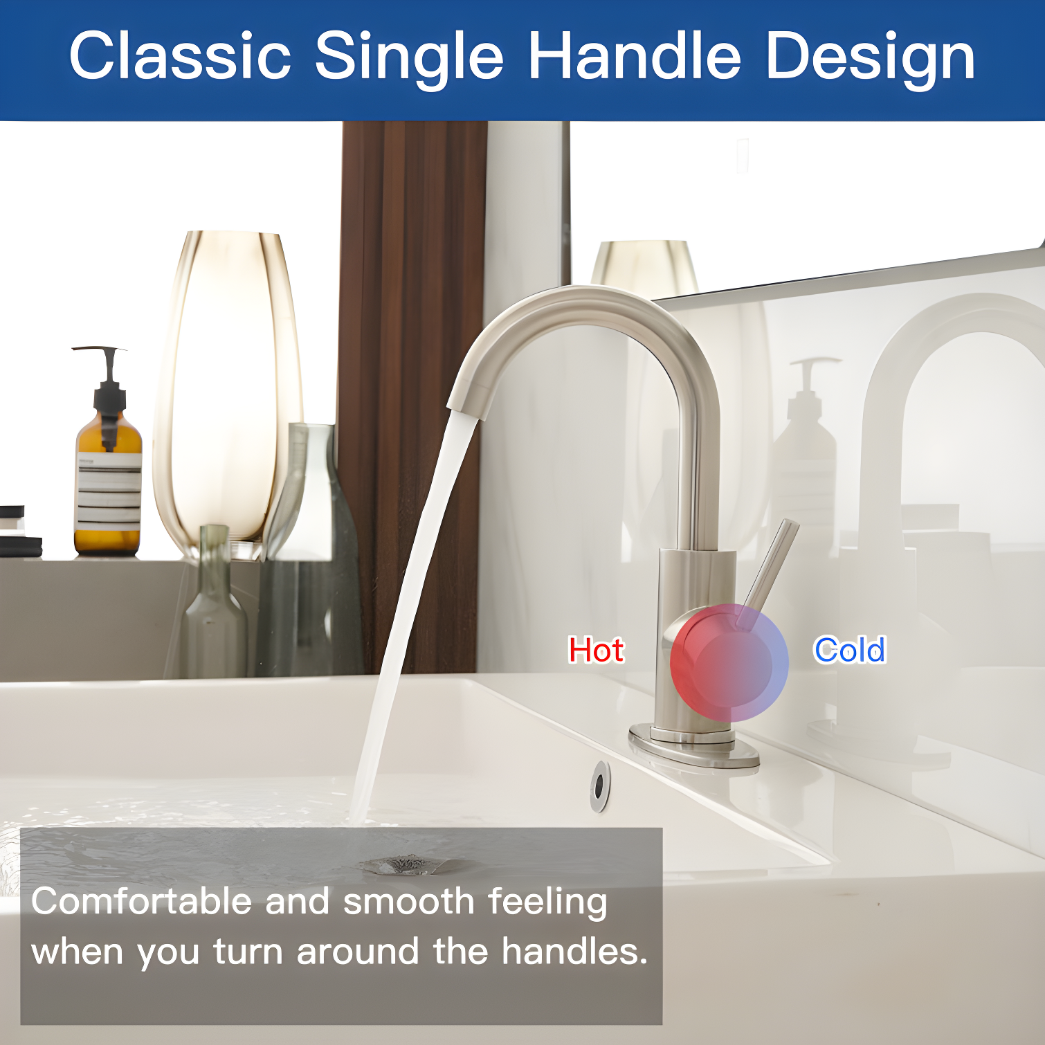 Single-Hole Single-handle Bathroom Faucet