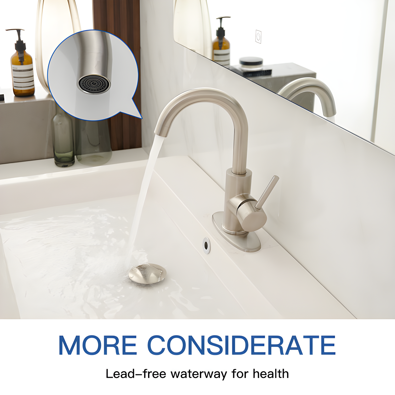 Single-Hole Single-handle Bathroom Faucet