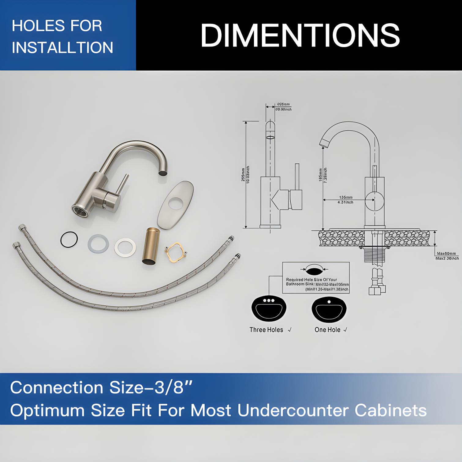 Single-Hole Single-handle Bathroom Faucet