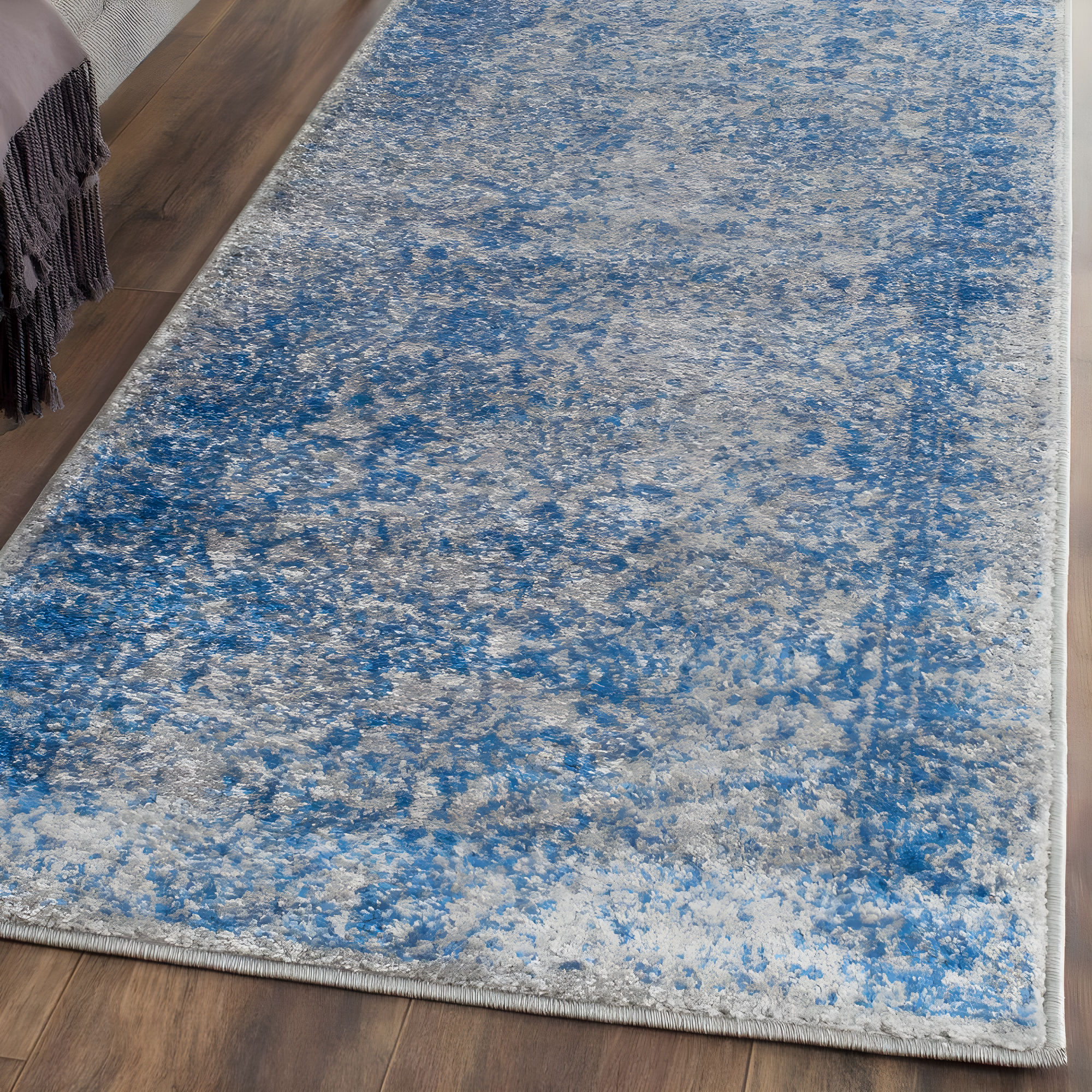 Adirondack ADR109 Machine Made Indoor Runner - Grey/Blue - 2'-1"x6' - Safavieh