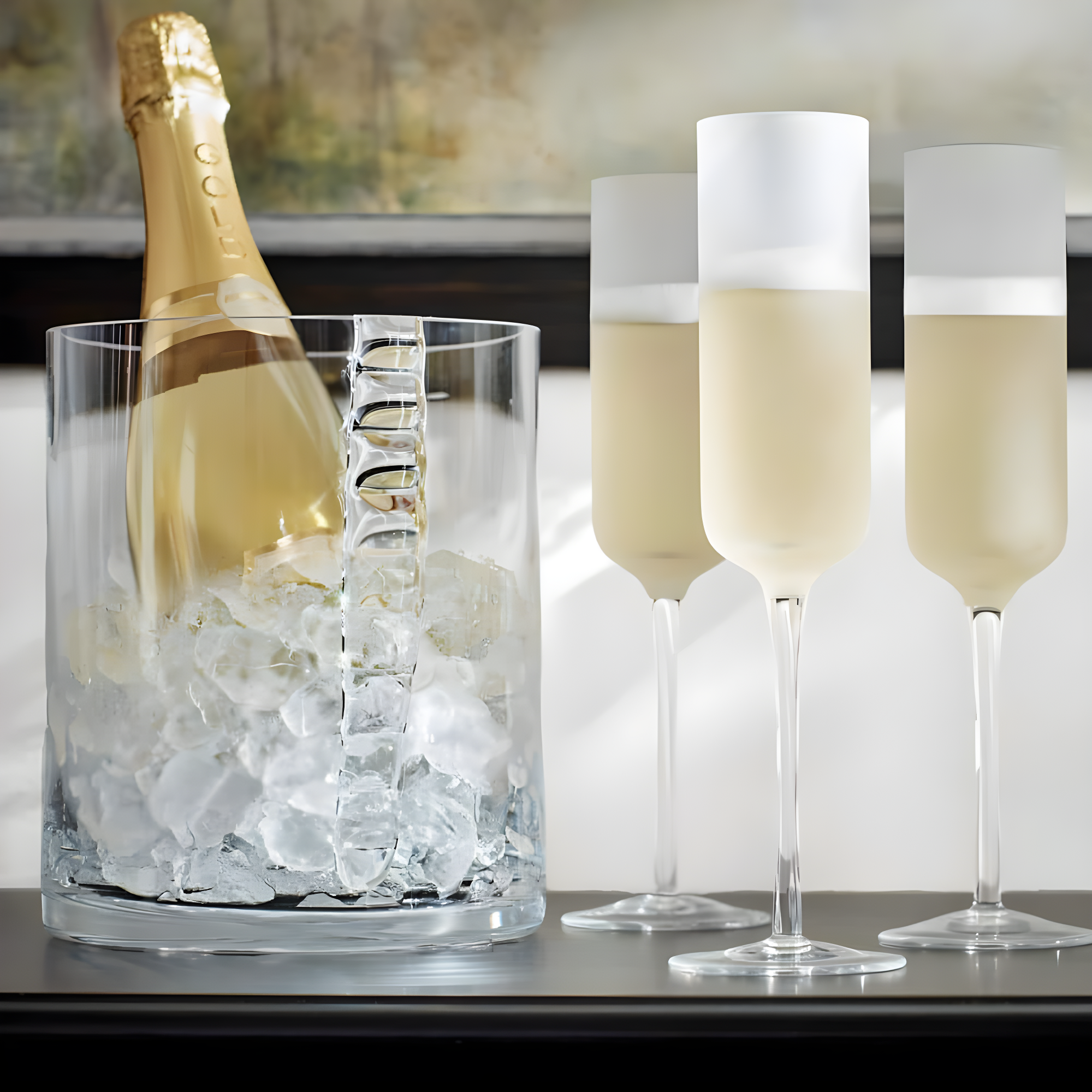 Kate and Laurel Lipton Tray, 16.5x12.25, White and Gold