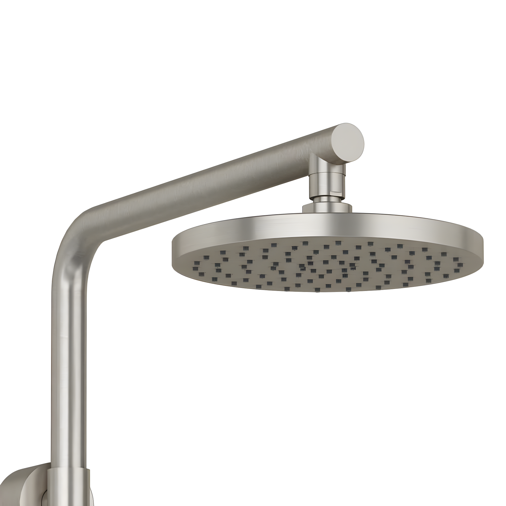 Brushed Nickel Dual Rain and Handheld Shower System