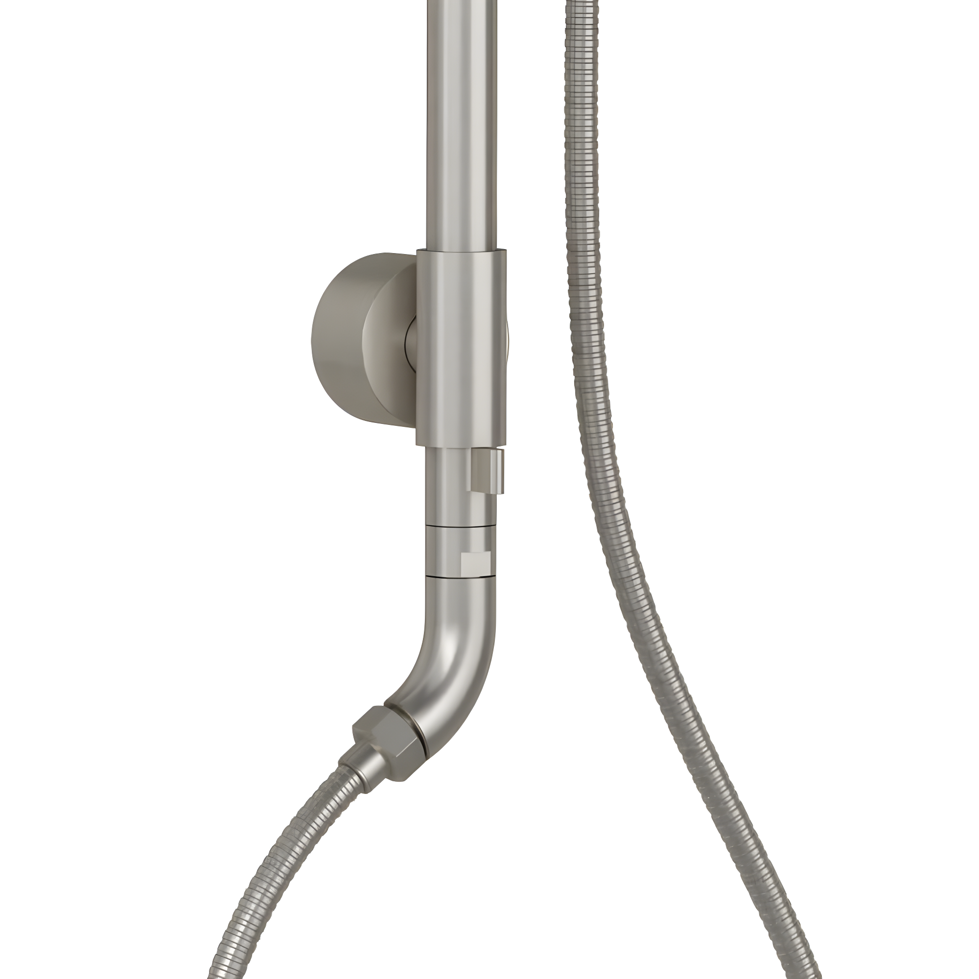 Brushed Nickel Dual Rain and Handheld Shower System