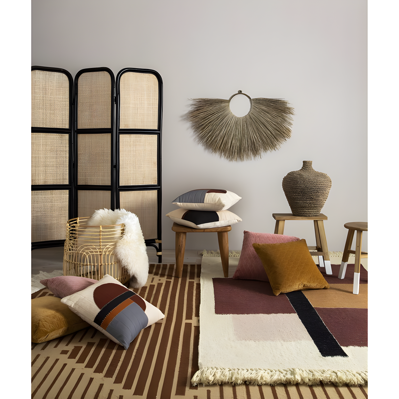 Clarabelle Indoor / Outdoor Stool - Ivory