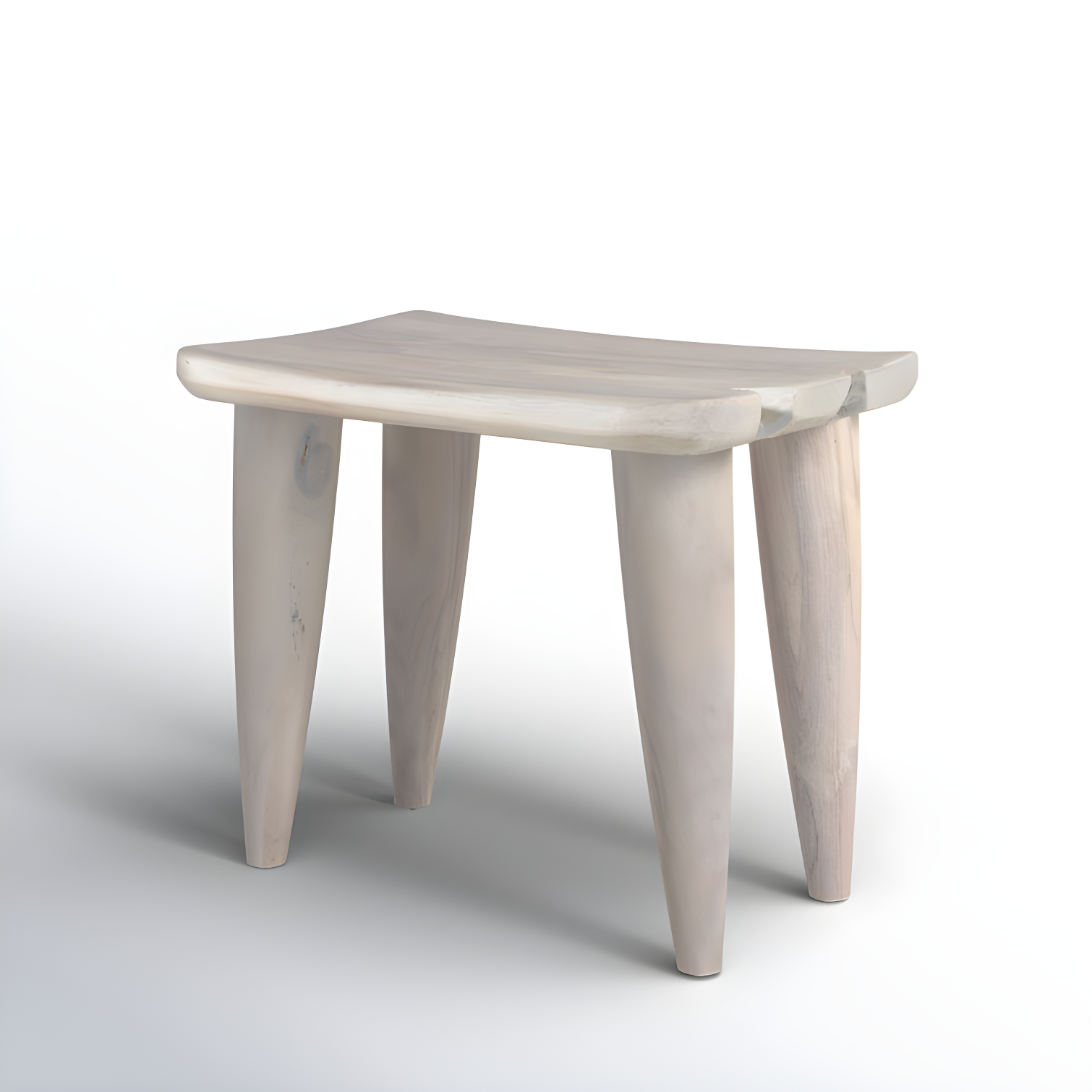 Clarabelle Indoor / Outdoor Stool - Ivory