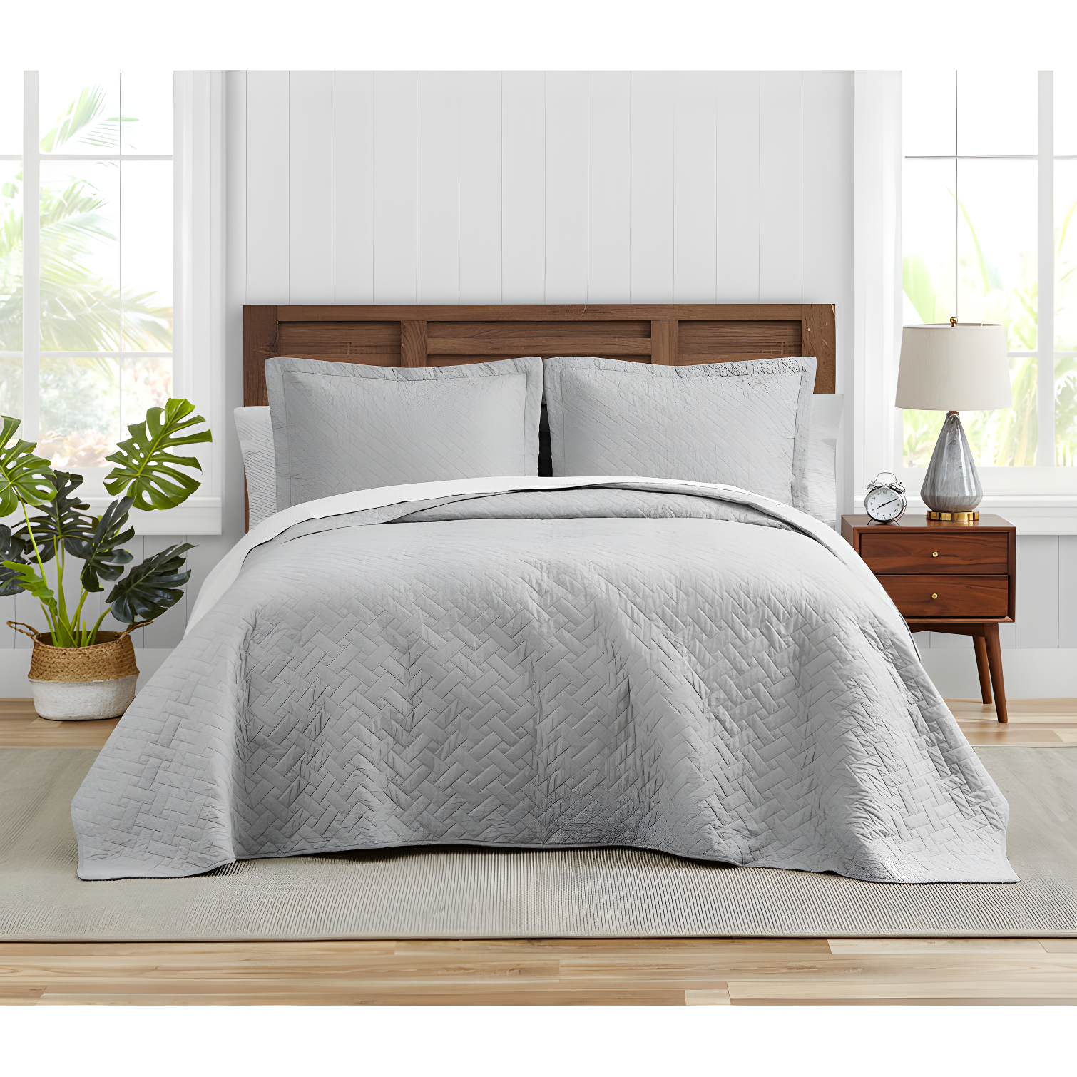 Tommy Bahama Home Tommy Bahama Raffia Solid Cotton Reversible Quilt Set