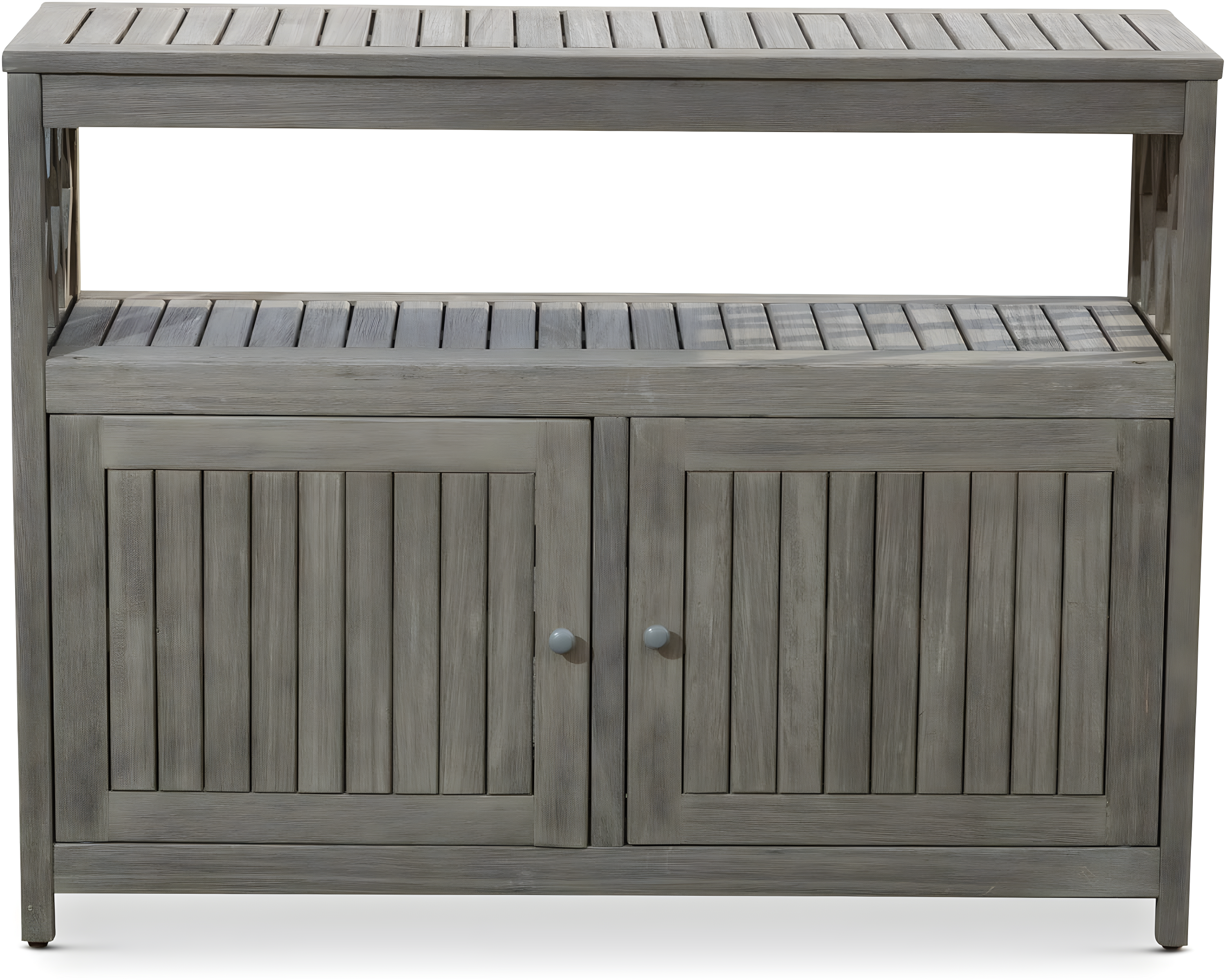 DTY Outdoor Living Longs Peak Eucalyptus Sideboard, Driftwood Gray