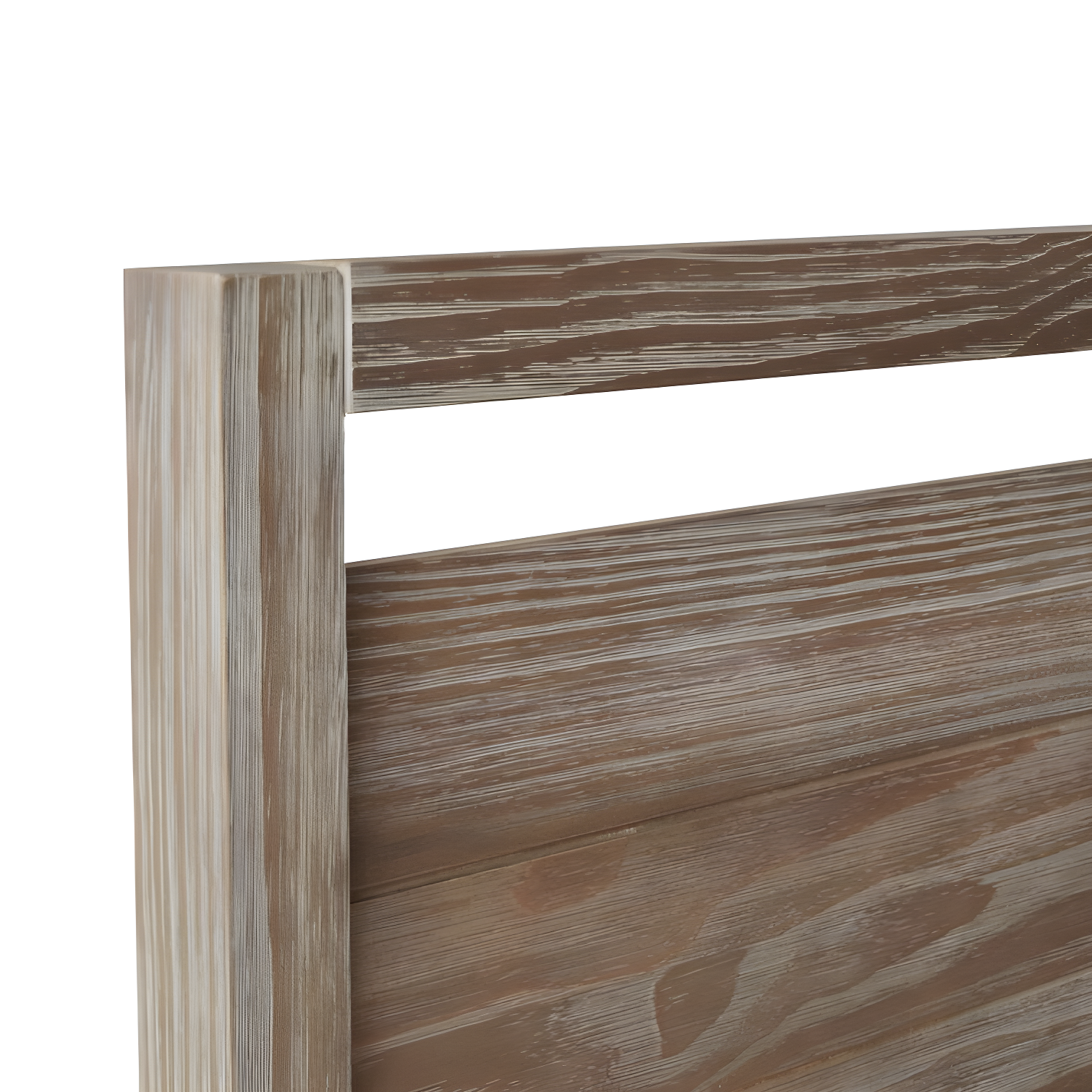 Loft Solid Wood Panel Bed