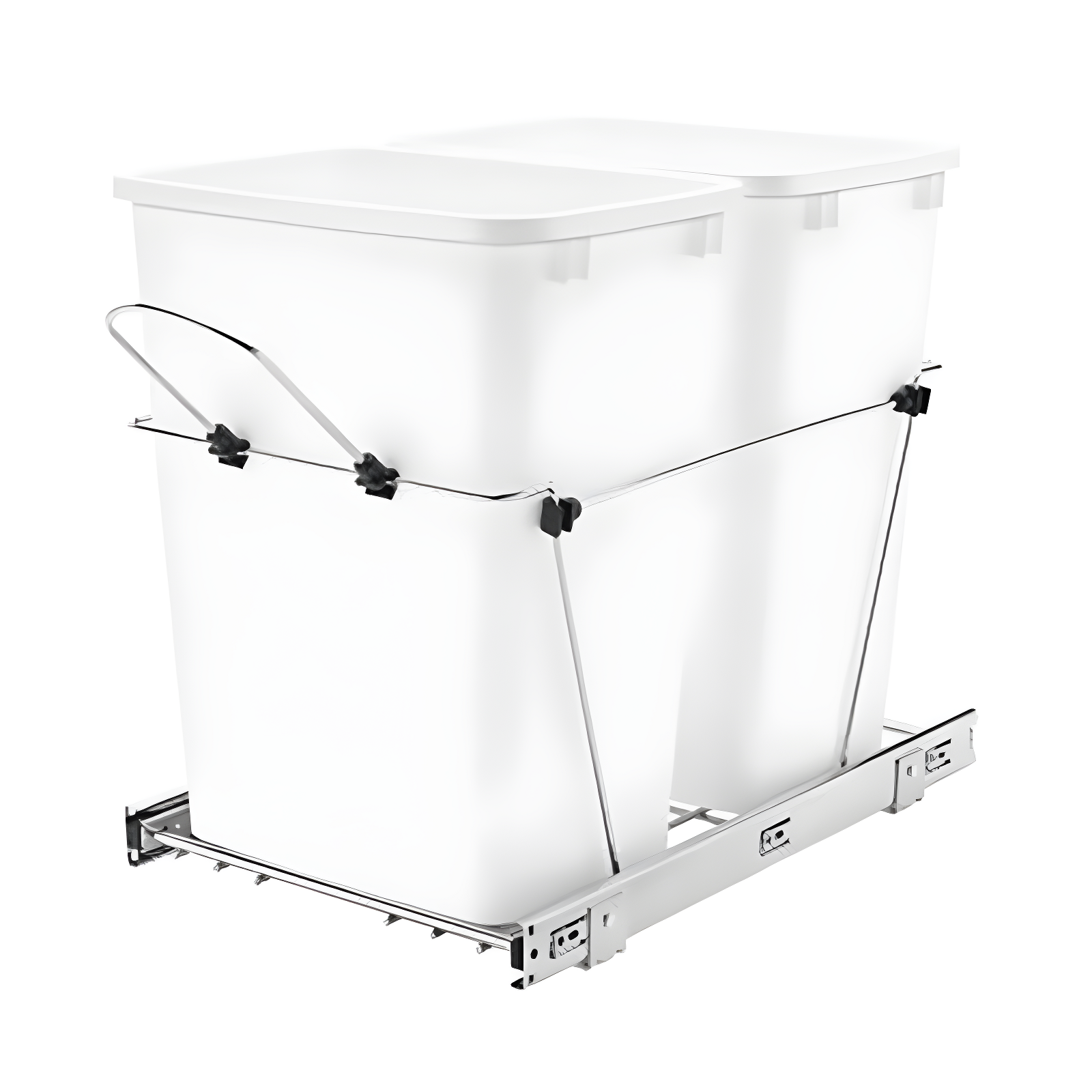 Rev-A-Shelf Double Sliding Pull-Out Waste Bin Containers