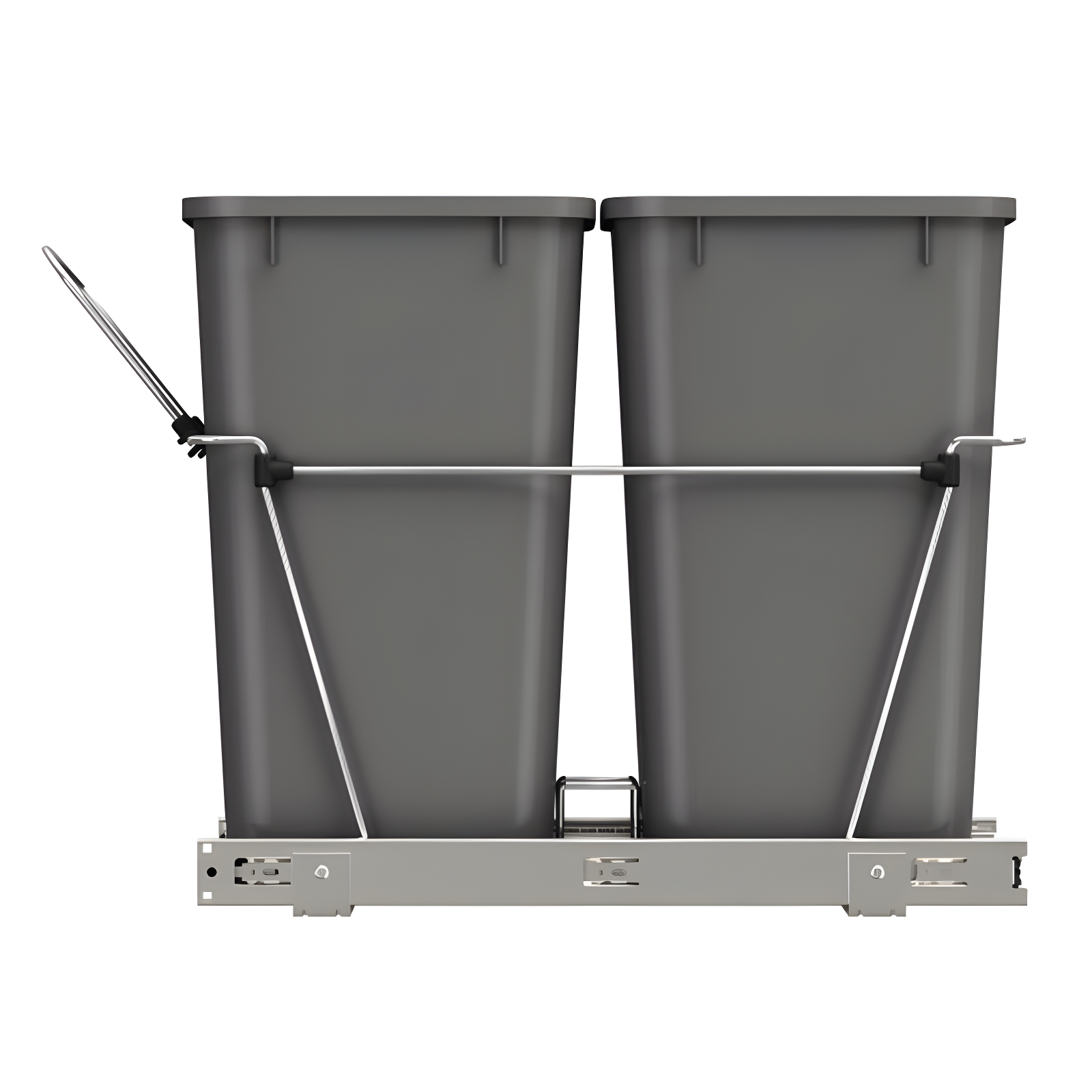 Rev-A-Shelf Double Sliding Pull-Out Waste Bin Containers