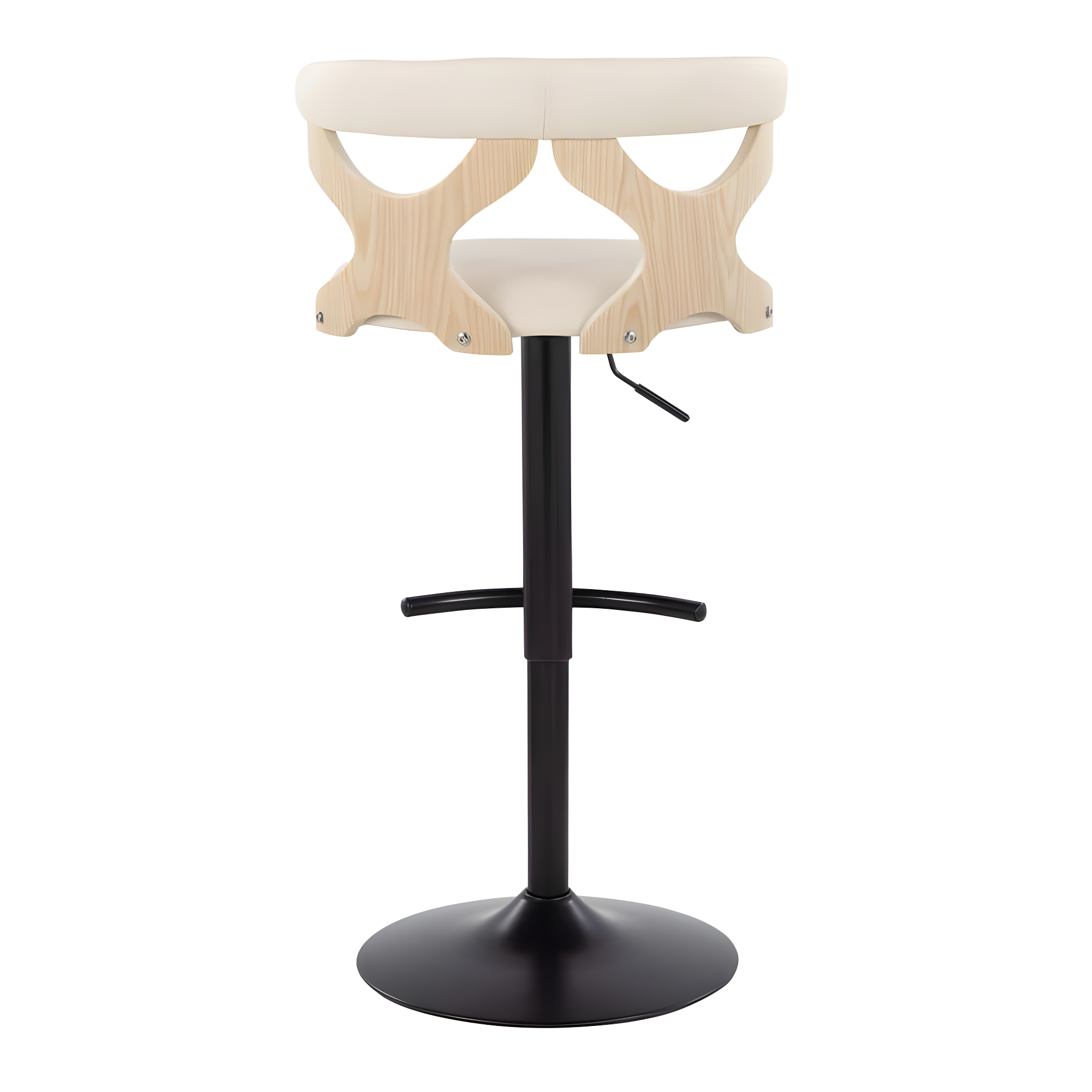 Gardenia Swivel Upholstered Adjustable Height Counter Stool with Metal Frame (Set of 2)