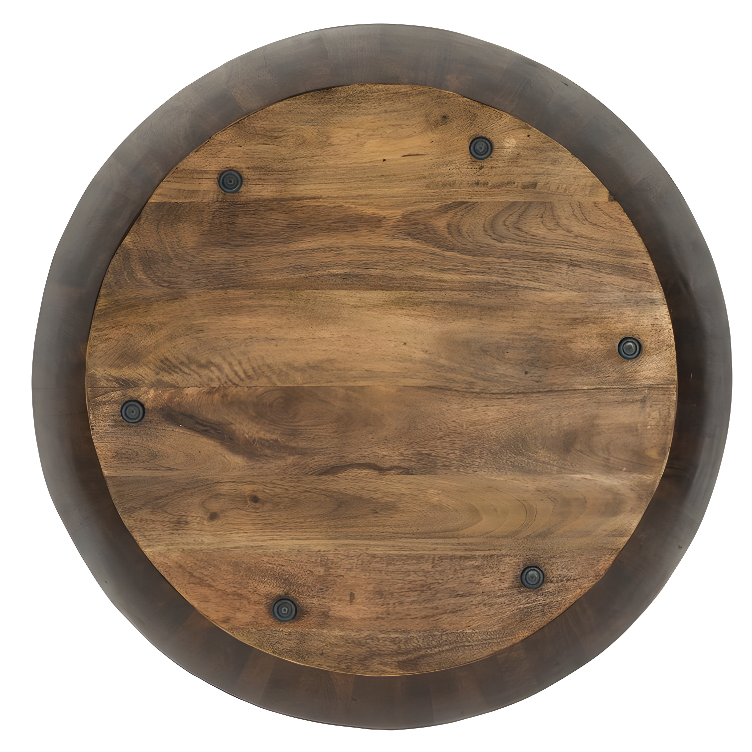 Vivenne Mango Wood Drum Coffee Table