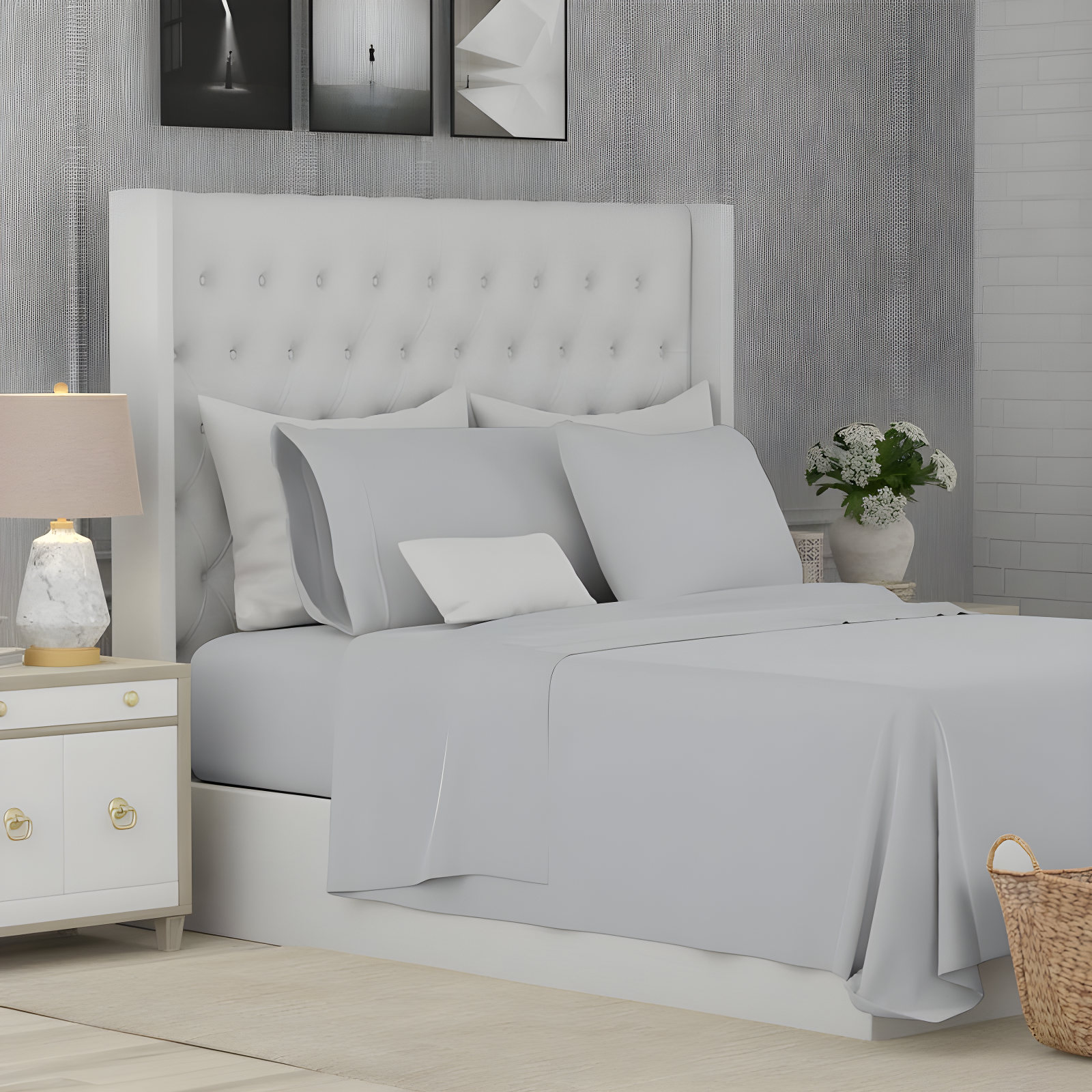 Color Sense Ultra-Soft & Silky 800TC Rich Cotton-Blend Wrinkle-Resistant Sheet Set