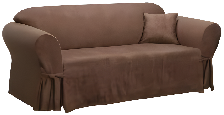 Sure Fit Soft Suede Box Cushion Sofa Slipcover