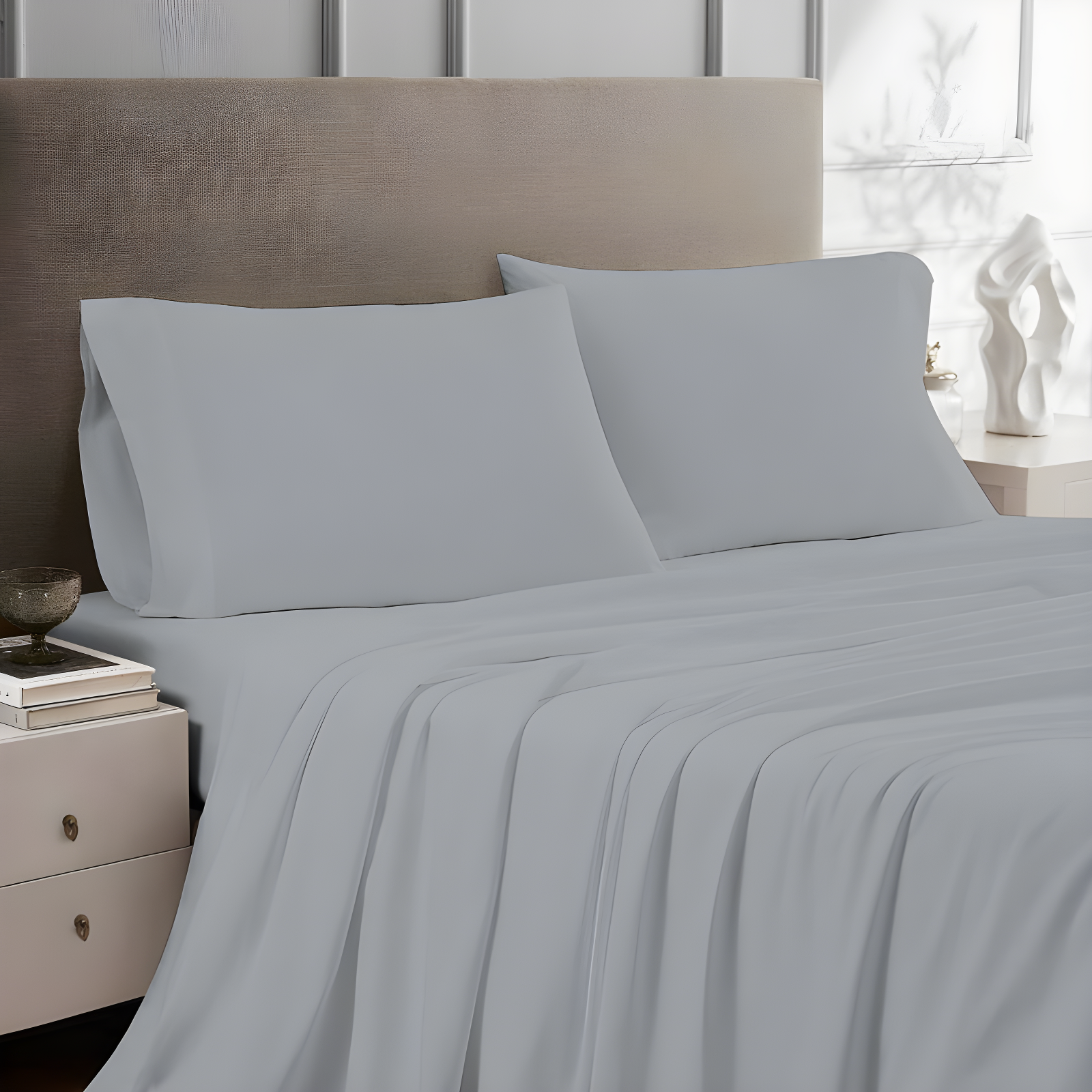 100% Cotton Lightweight Percale Weave Sheet Set