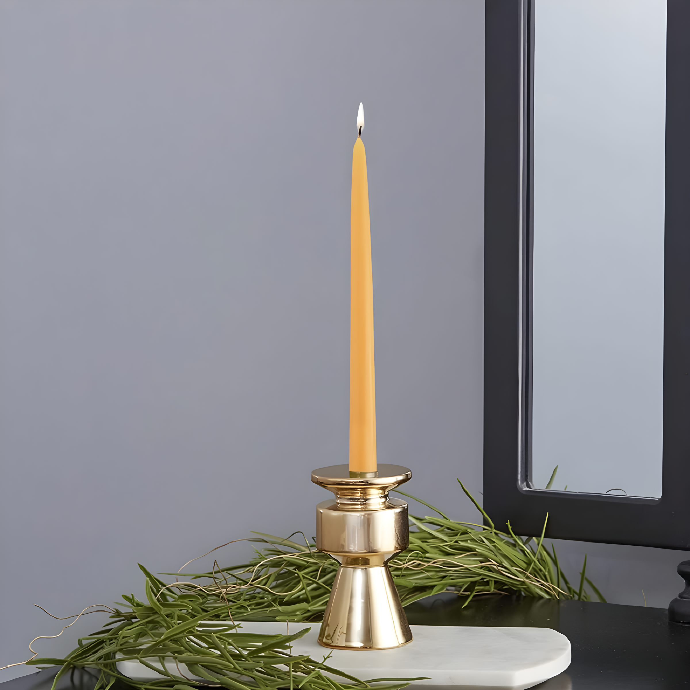 12 Piece Unscented Taper Candle Set