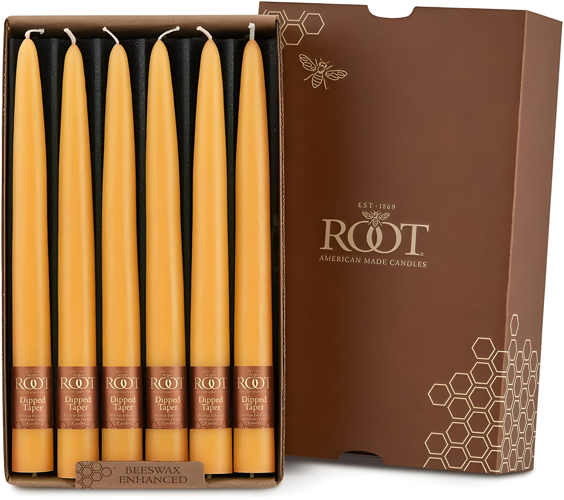 12 Piece Unscented Taper Candle Set