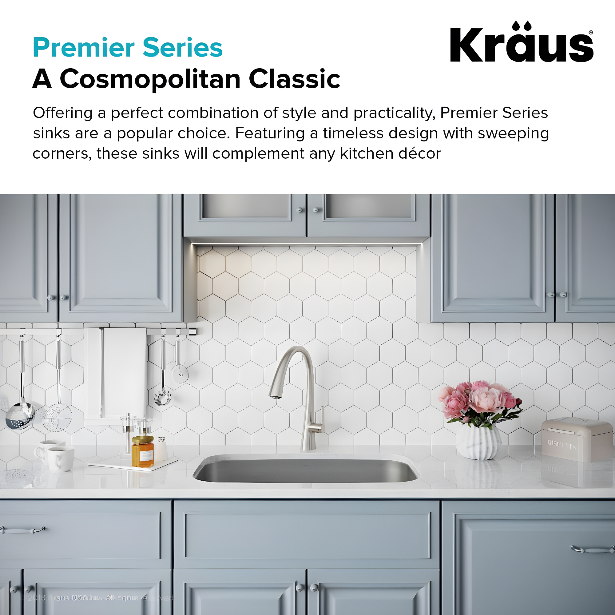 KRAUS Premier Undermount Single Bowl 18-Gauge Stainless Steel Kitchen Sink