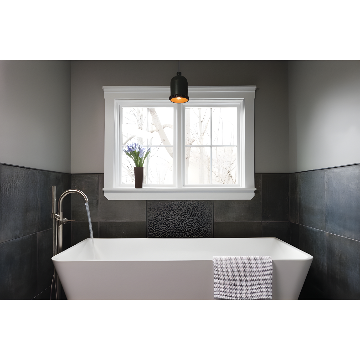 Trinsic Single Handle Floor Mounted Freestanding Tub Filler
