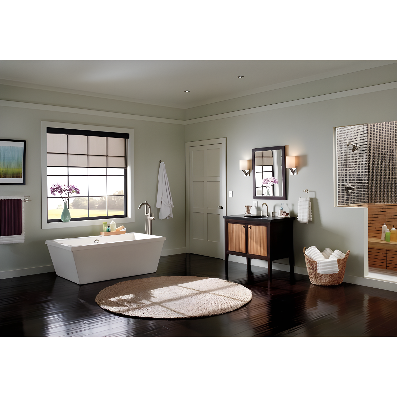 Trinsic Single Handle Floor Mounted Freestanding Tub Filler