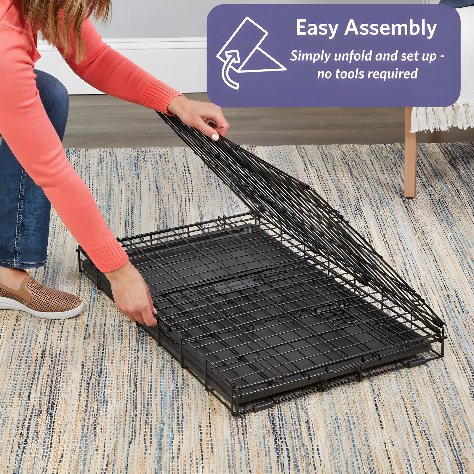 Midwest Homes For Pets MidWest Homes for Pets Newly Enhanced Single Door iCrate Dog Crate Includes Divider Panel