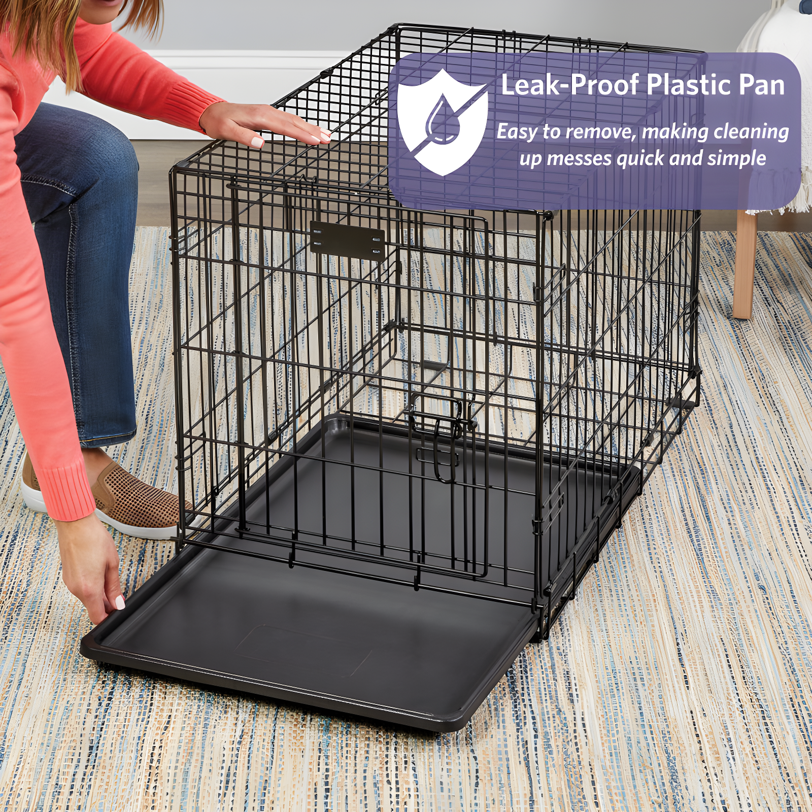 Midwest Homes For Pets MidWest Homes for Pets Newly Enhanced Single Door iCrate Dog Crate Includes Divider Panel