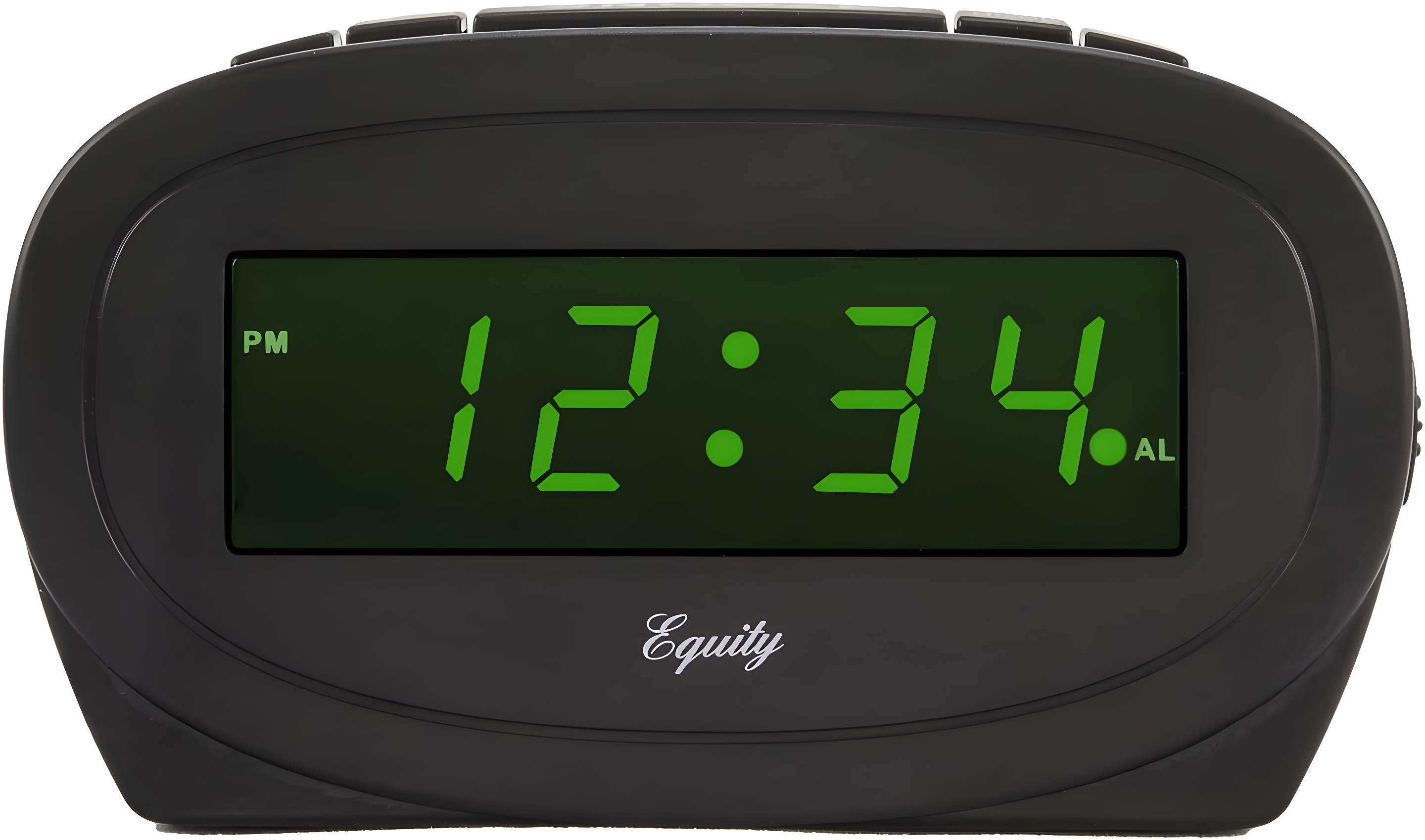 Equity 30226 Digital 0.60 inch Green LED Electric Black Alarm Clock