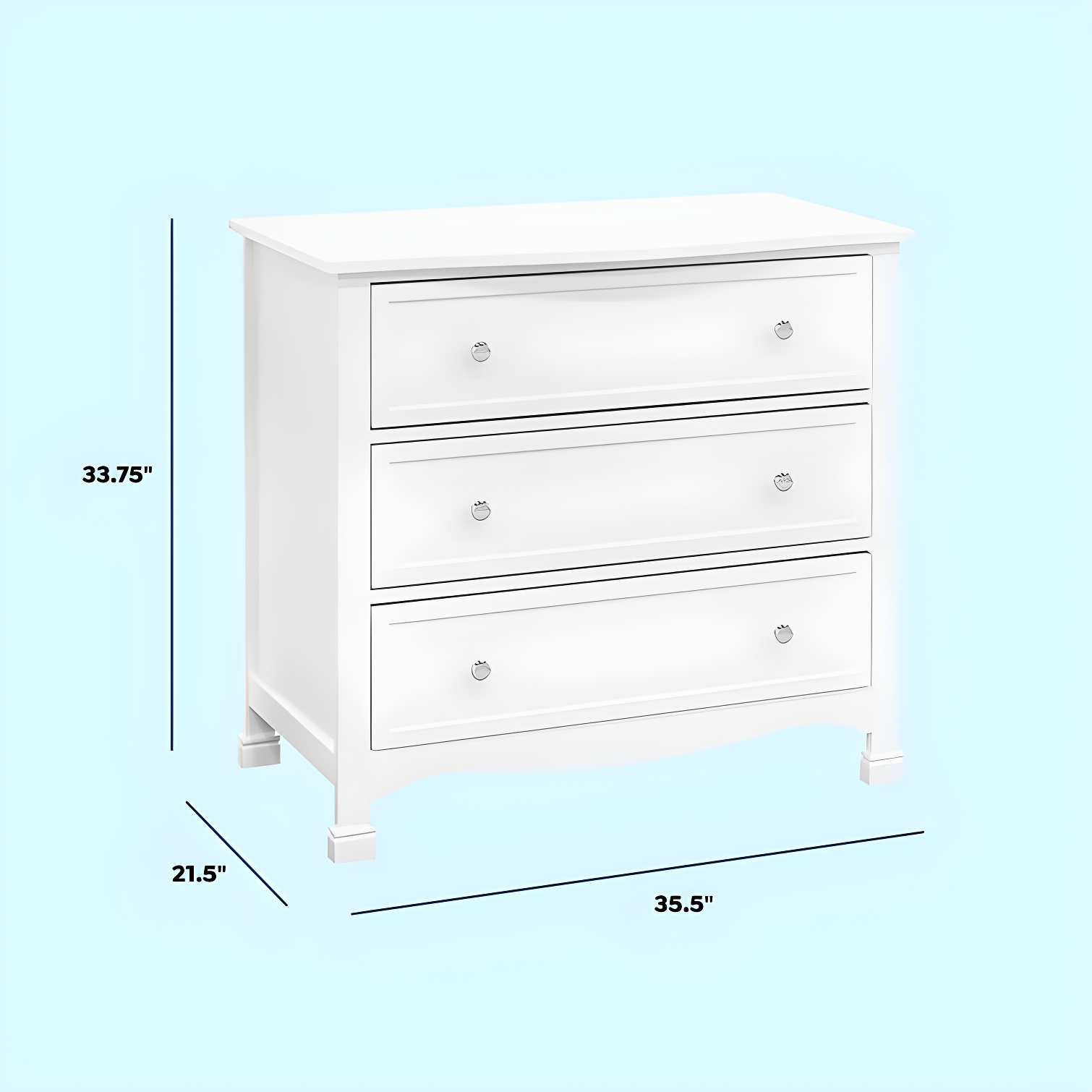 Kalani 3 Drawer Dresser