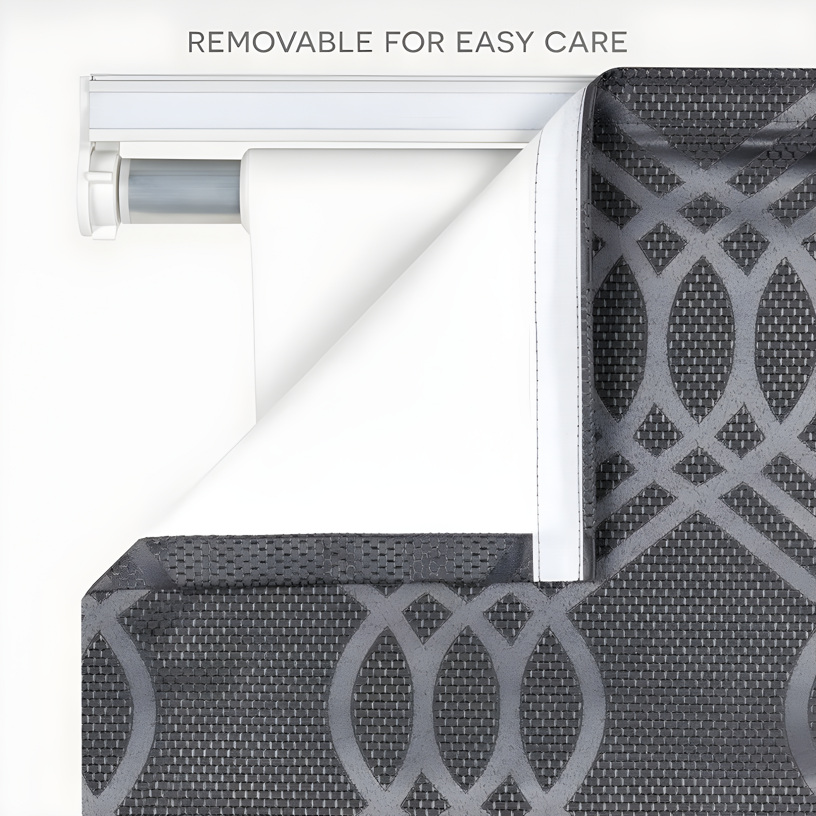 Amalgamated Textiles Exclusive Home Prague Trellis 100% Blackout Roman Shade