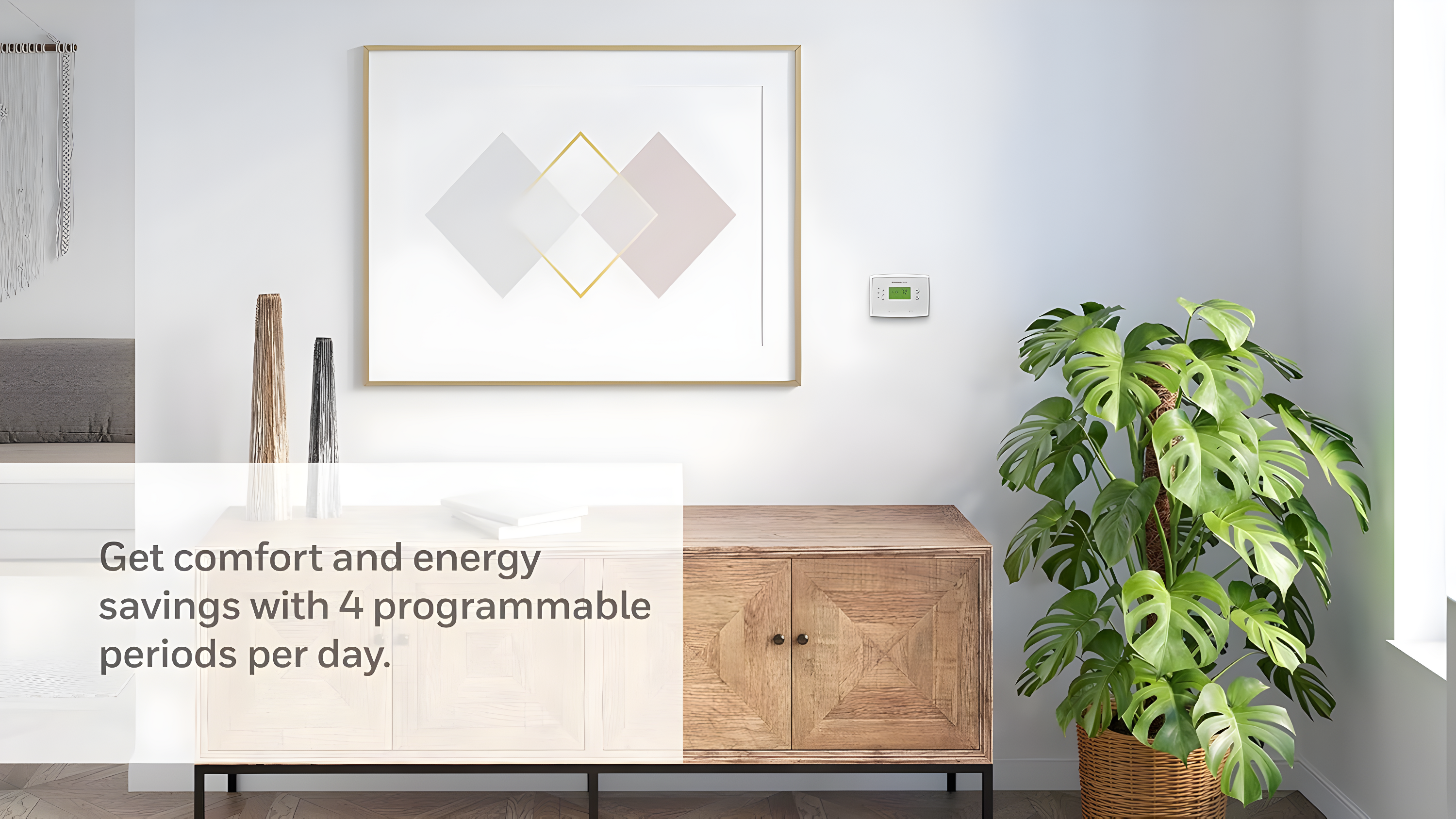 Honeywell Home 5-2 Day Programmable Low Volt Thermostat: White, Plastic, 1 Year Warranty, AA Battery Required
