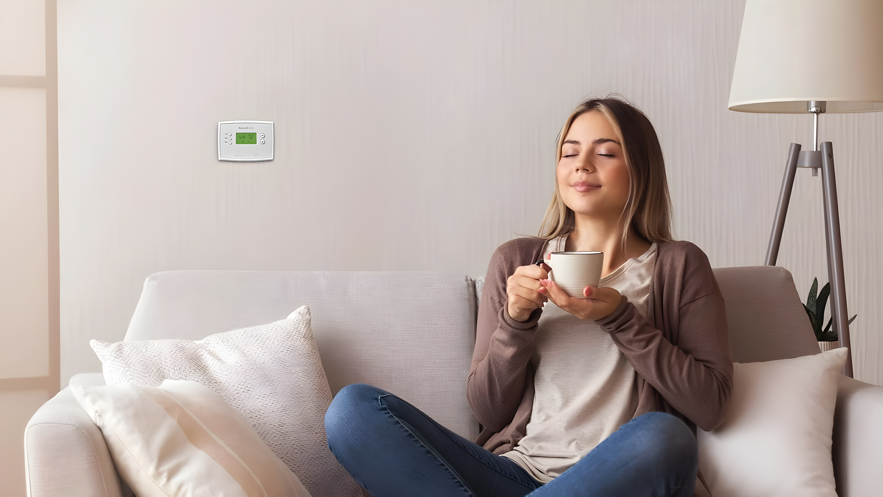 Honeywell Home 5-2 Day Programmable Low Volt Thermostat: White, Plastic, 1 Year Warranty, AA Battery Required